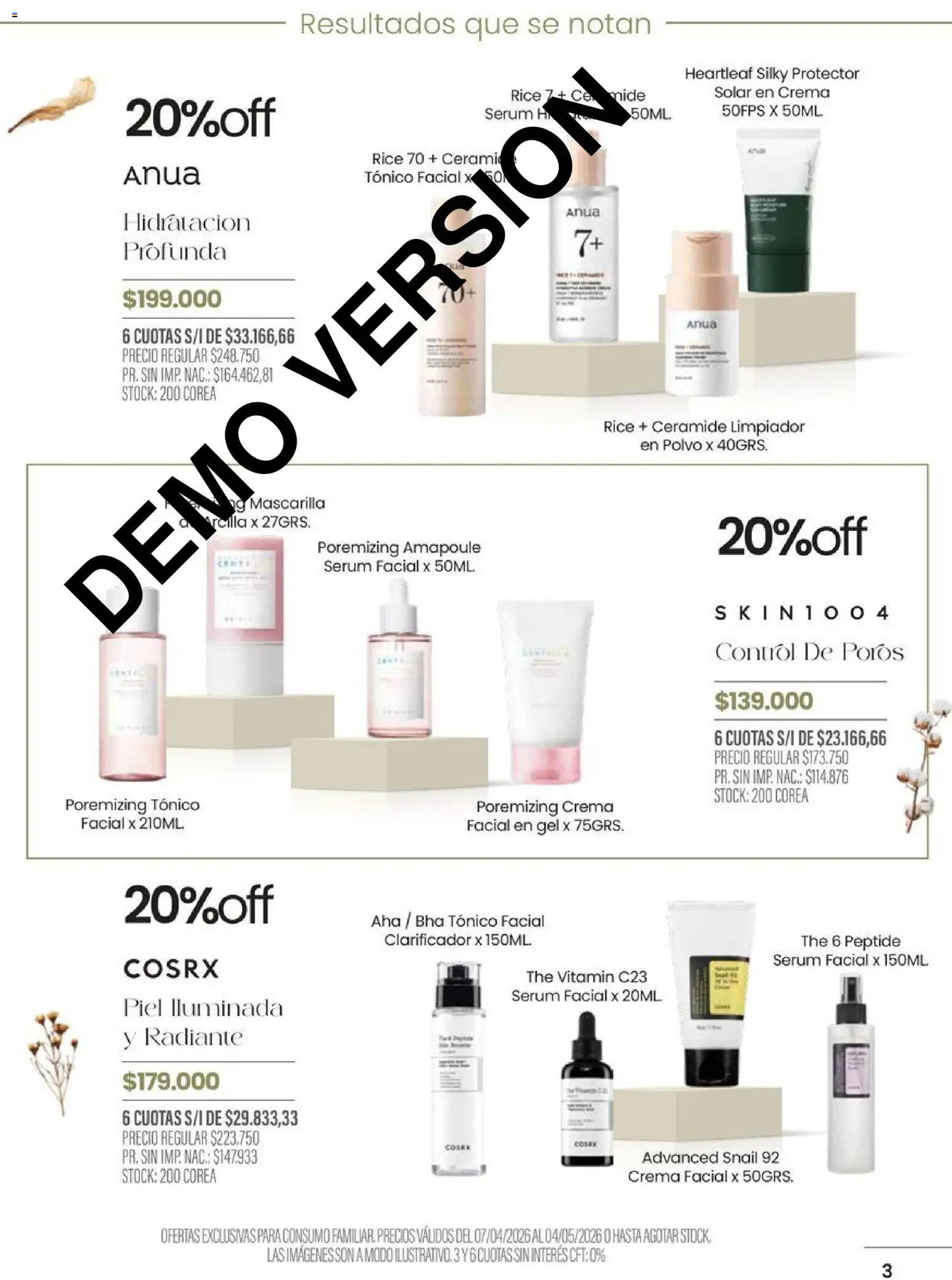Pigmento catálogo │ válido desde el 07.04.2026 | Página: 3 | Productos: Mascarilla, Polvo, Serum, Radiante