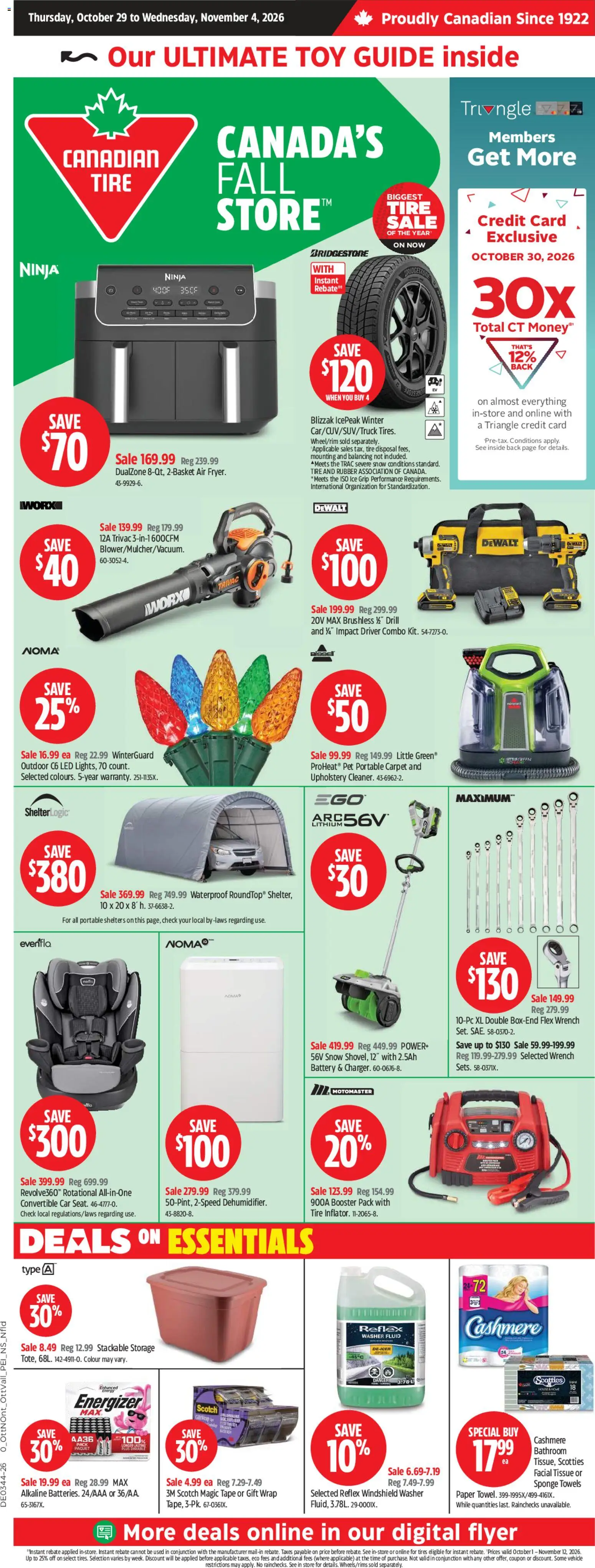 Canadian Tire flyer valid from Oct 29, 2026 | Page: 1