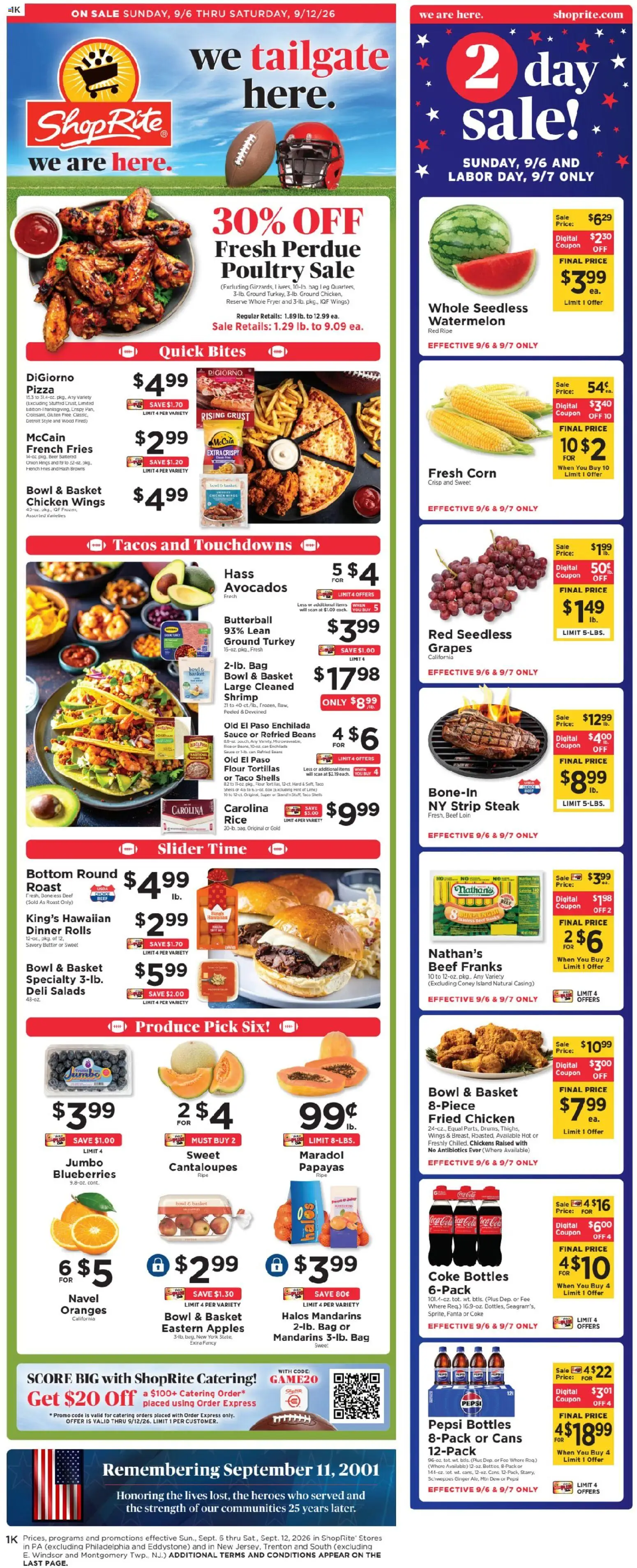 ShopRite Weekly Ad - valid from 09/06/2026 | Page: 2 | Products: Apples, Beef, Flour, Steak