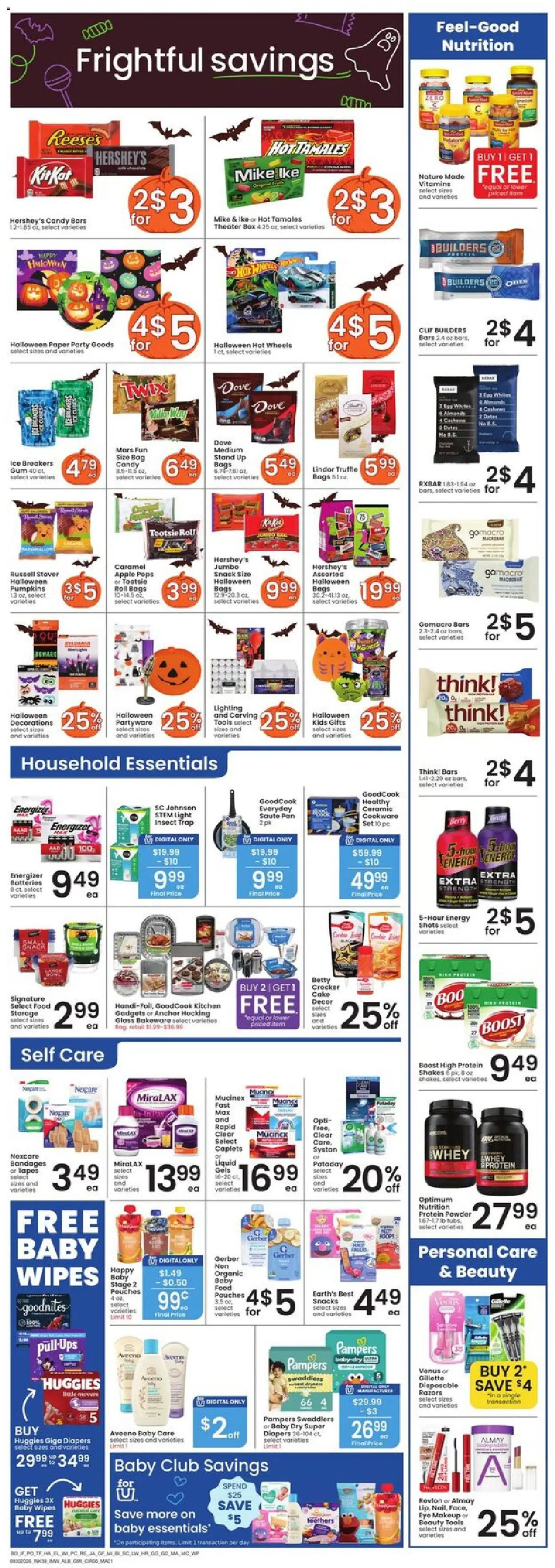 Albertsons Weekly Ad - valid from 09/30/2026 | Page: 7 | Products: Protein, Ice, Snacks, Tools