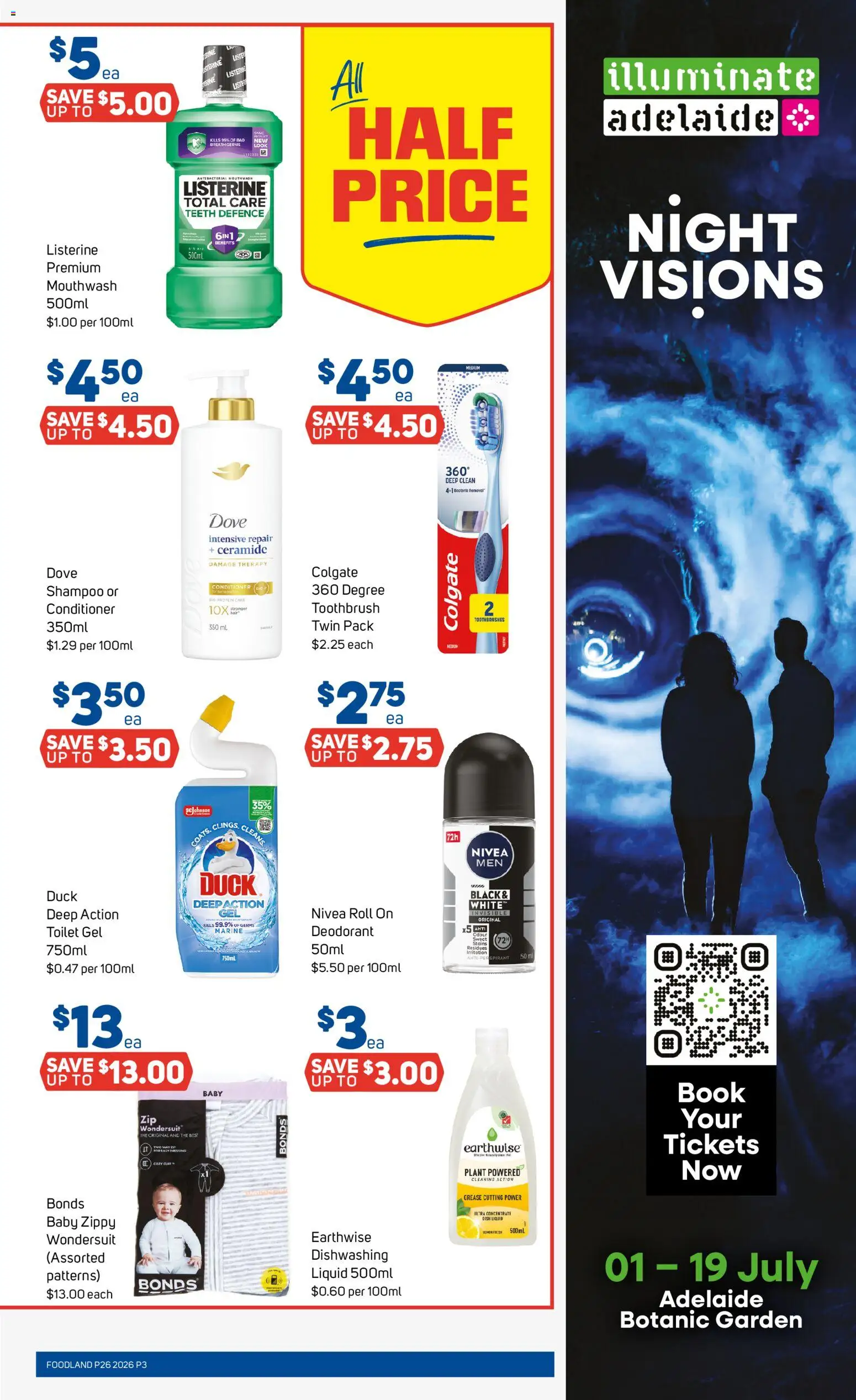 Foodland catalogue - valid from 24/06/2026 | Page: 3 | Products: Toilet, Shampoo, Antiperspirant, Mouthwash
