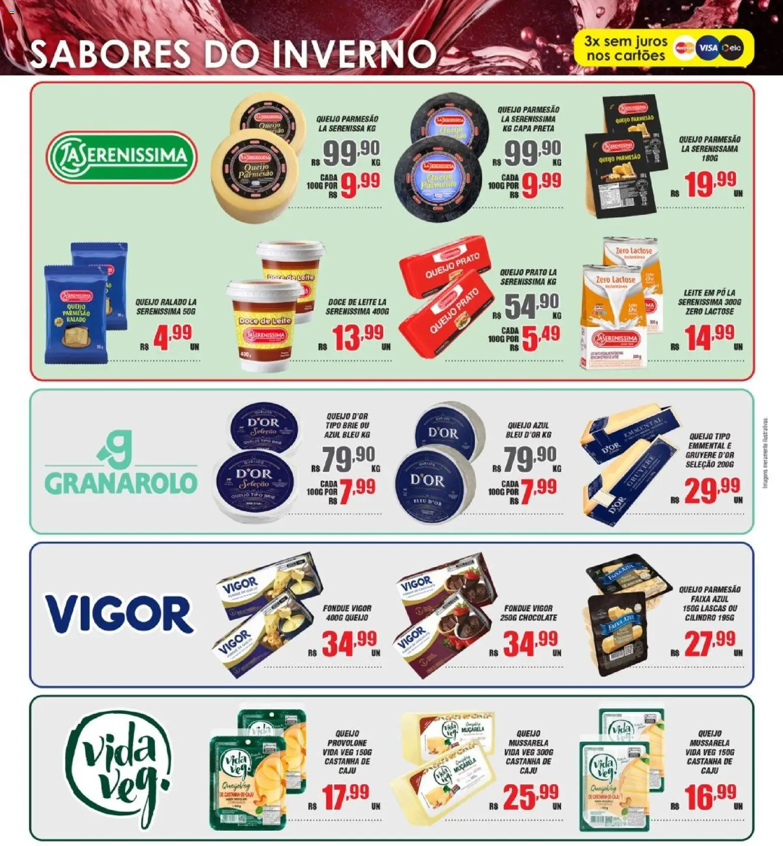 Violeta Supermercados Folheto - válido de 09.06.2026 | Página: 11 | Produtos: Caju, Queijo, Muçarela, Doce de leite