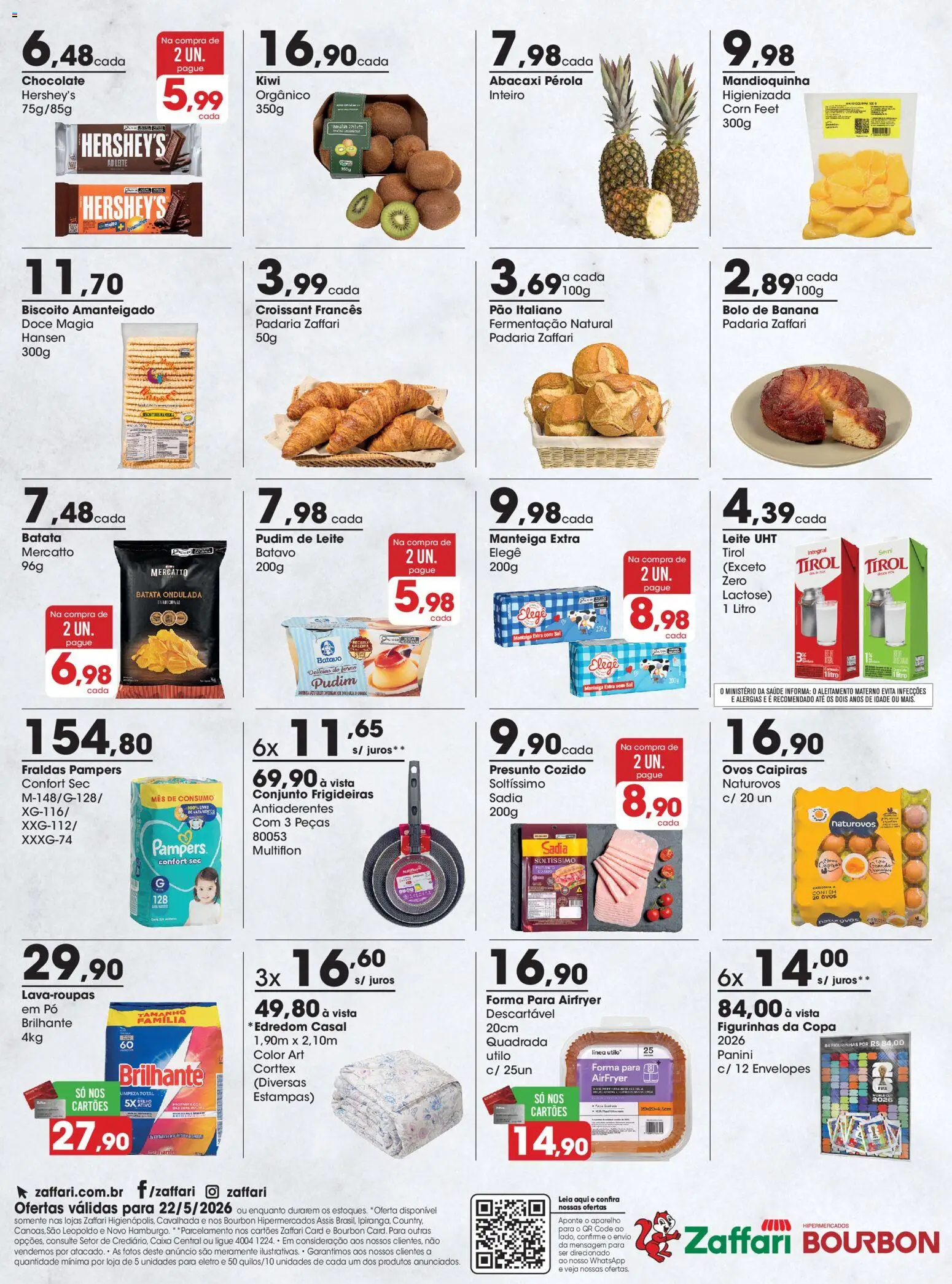Zaffari Folheto - válido de 22.05.2026 | Página: 2 | Produtos: Pó, Caixa, Leite, Chocolate