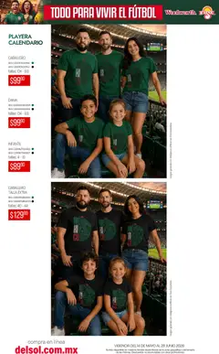 Vista previa de Del Sol y Woolworth catálogo Todo para vivir el fútbol , nuevo folleto de la tienda, válido en México a partir del 14.05.2026 | Página: 23 | Productos: Playera