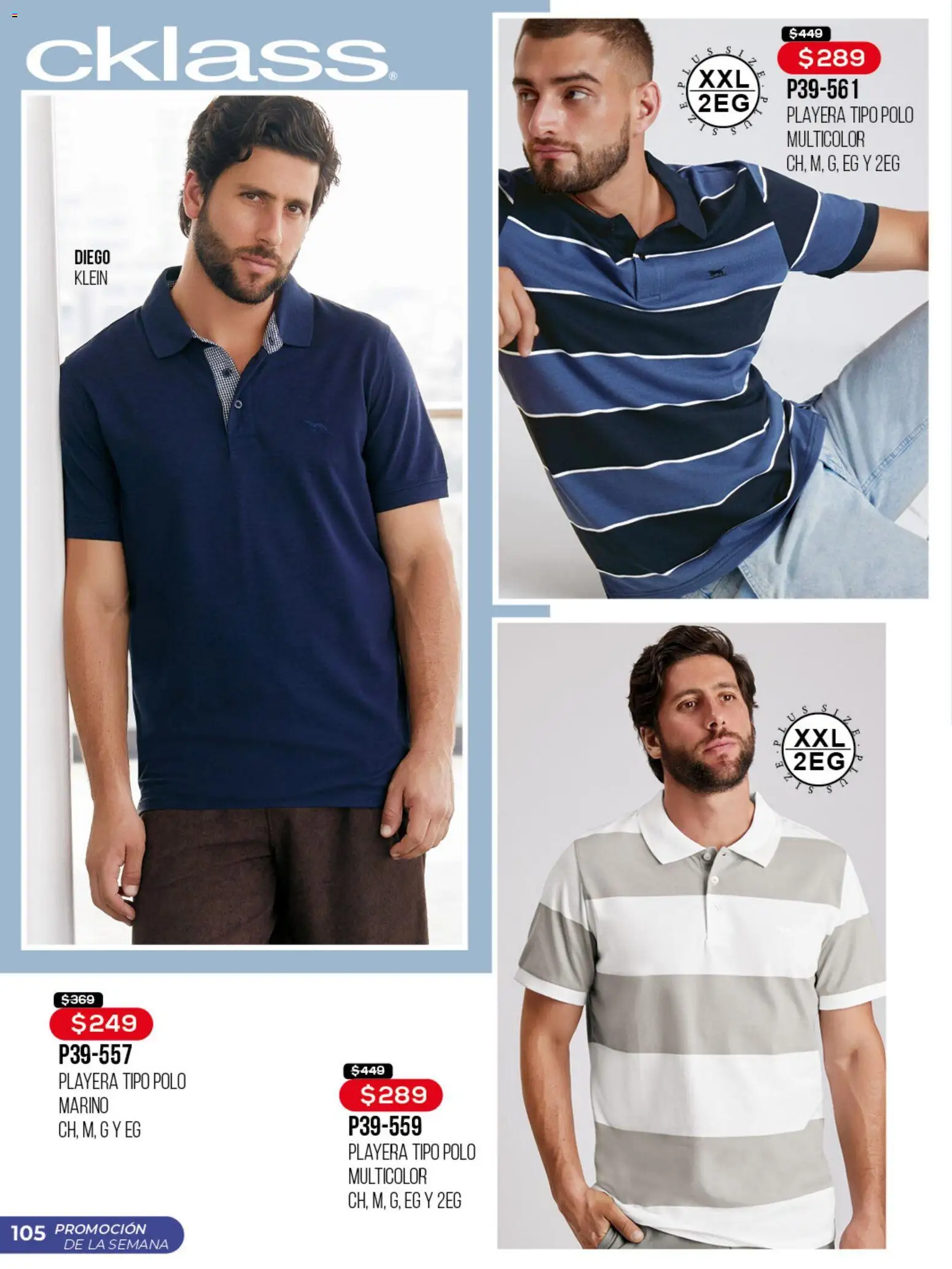 Nuevas ofertas de Cklass válidas en toda la República Mexicana desde el 30.03.2026. ¡Encuentra las mejores ofertas en Cklass catálogo Promo semanal! | Página: 106 | Productos: Playera