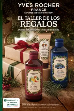Vista previa de Yves Rocher campaña 15 2026, nuevo folleto de la tienda, válido en México a partir del 27/10/2026