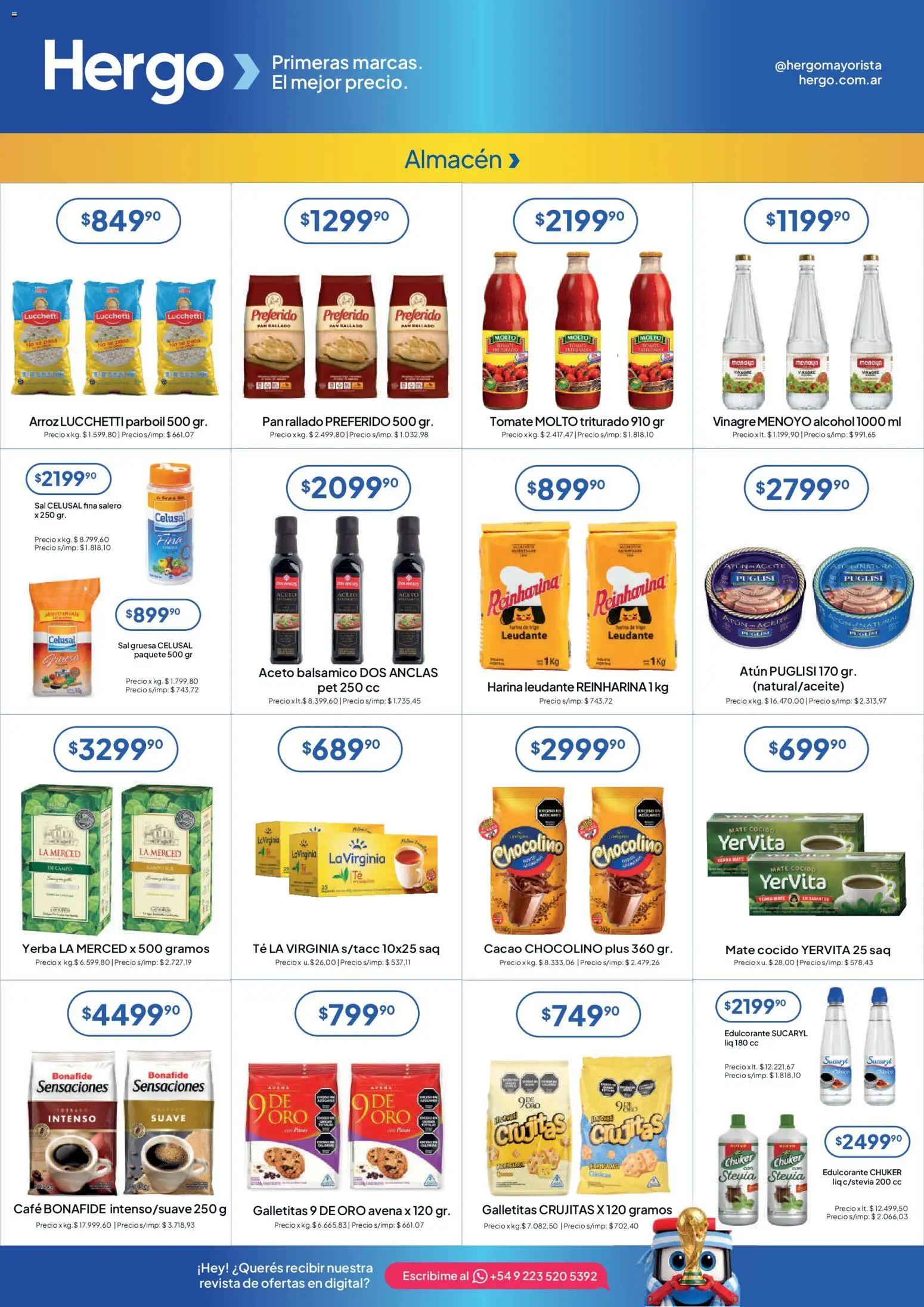 Hergo catálogo │ válido desde el 20.05.2026 | Página: 2 | Productos: Edulcorante, Sal, Arroz, Pan rallado