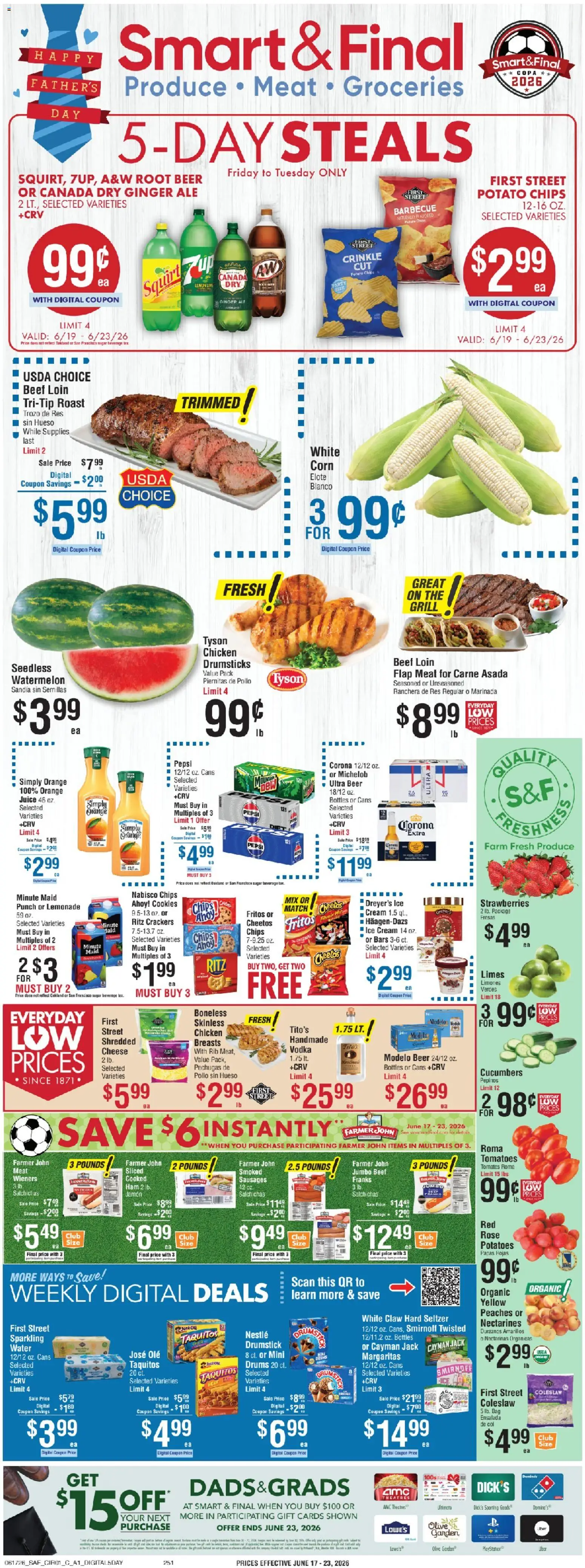 Smart & Final Weekly Ad - valid from 19.06.2026 | Page: 1