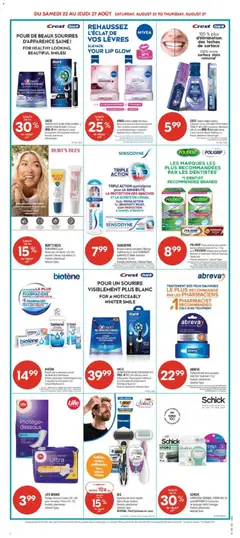 Preview of Pharmaprix weekly flyer / circulaire from shop Pharmaprix valid from Aug 22, 2026 | Page: 12 | Products: Brush, Toothpaste, Tooth brush