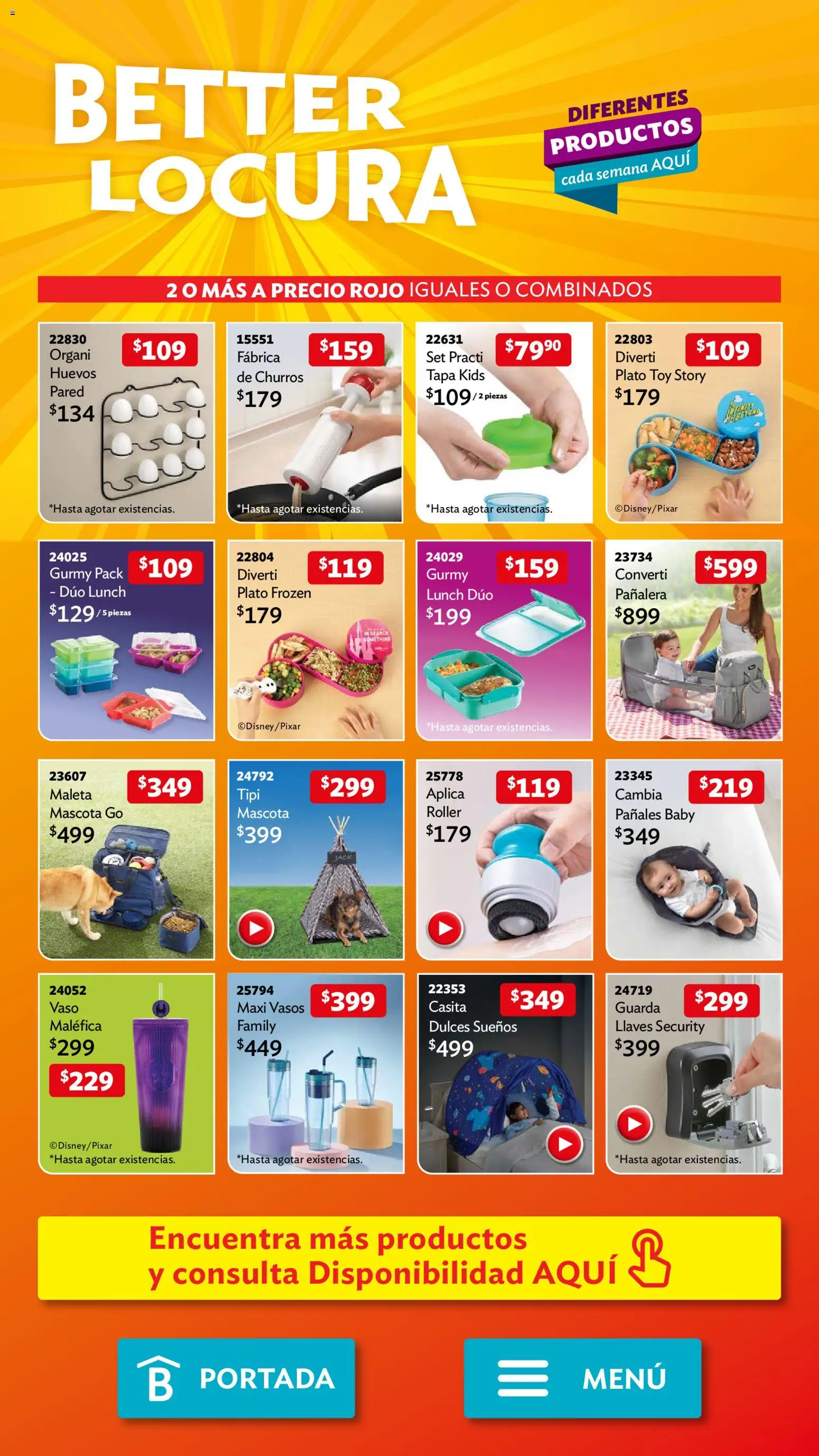 Nuevas ofertas de Betterware válidas en toda la República Mexicana desde el 02/02/2026. ¡Encuentra las mejores ofertas en Betterware campaña 2 2026! | Página: 111 | Productos: Maleta, Huevos, Dulces, Pañales