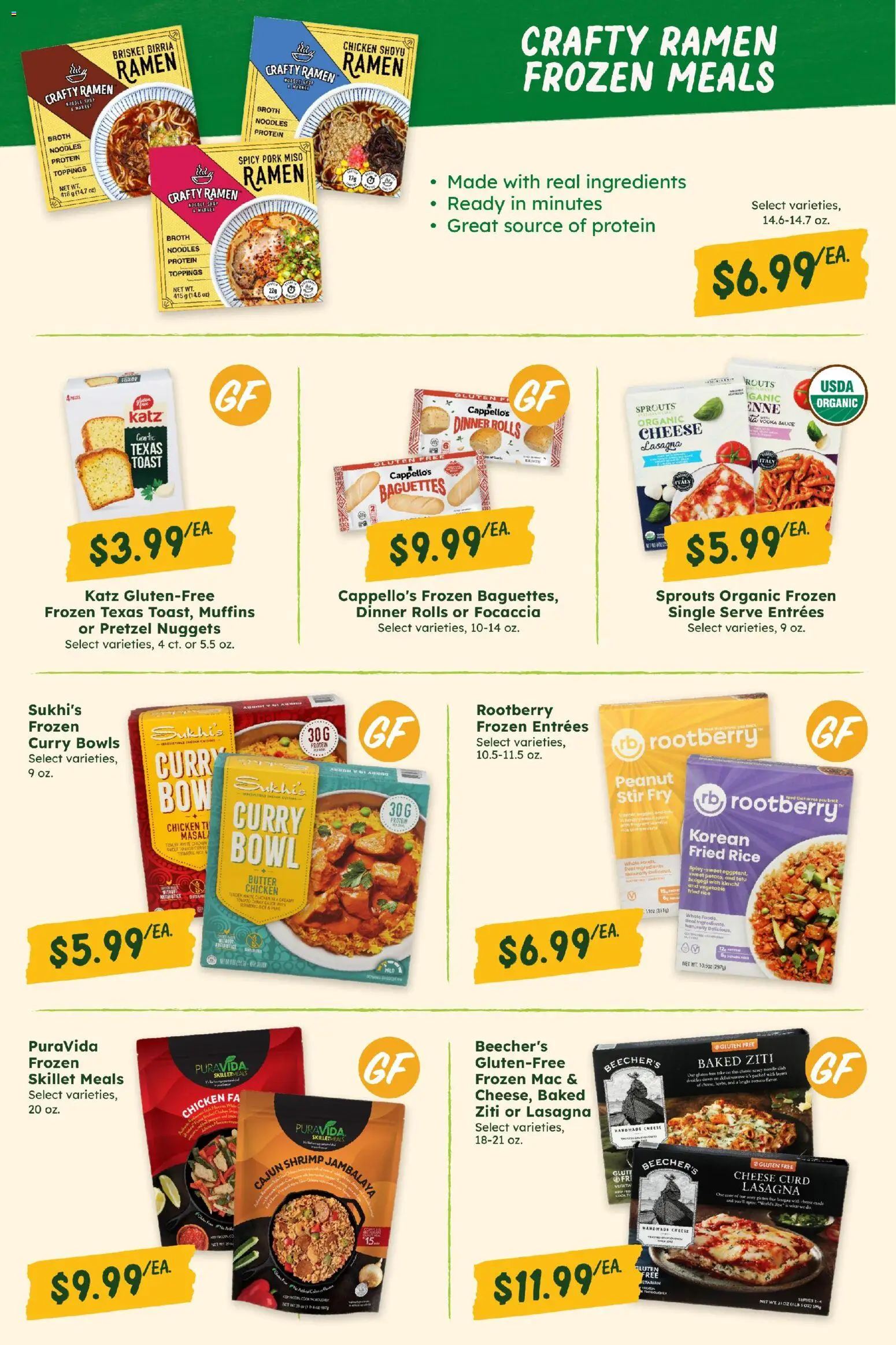 Sprouts Monthly Ad - valid from 08/26/2026 | Page: 19 | Products: Skillet, Pork, Sauce, Focaccia