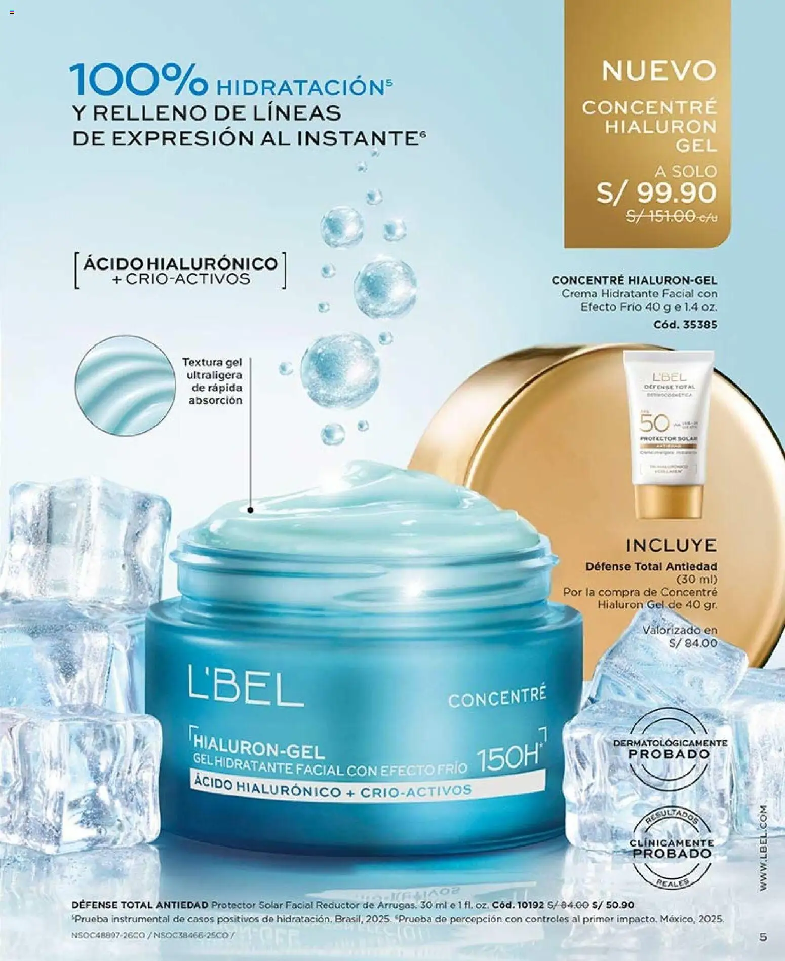 Catálogo L'Bel válido desde 02/08/2026 | Página: 5 | Productos: Protector solar, Crema
