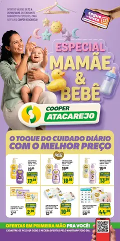 Cooper ofertas Atacarejo Mamãe e Bebê - Pré-Visualização do folheto da loja Cooper, válido de 12/08/2026