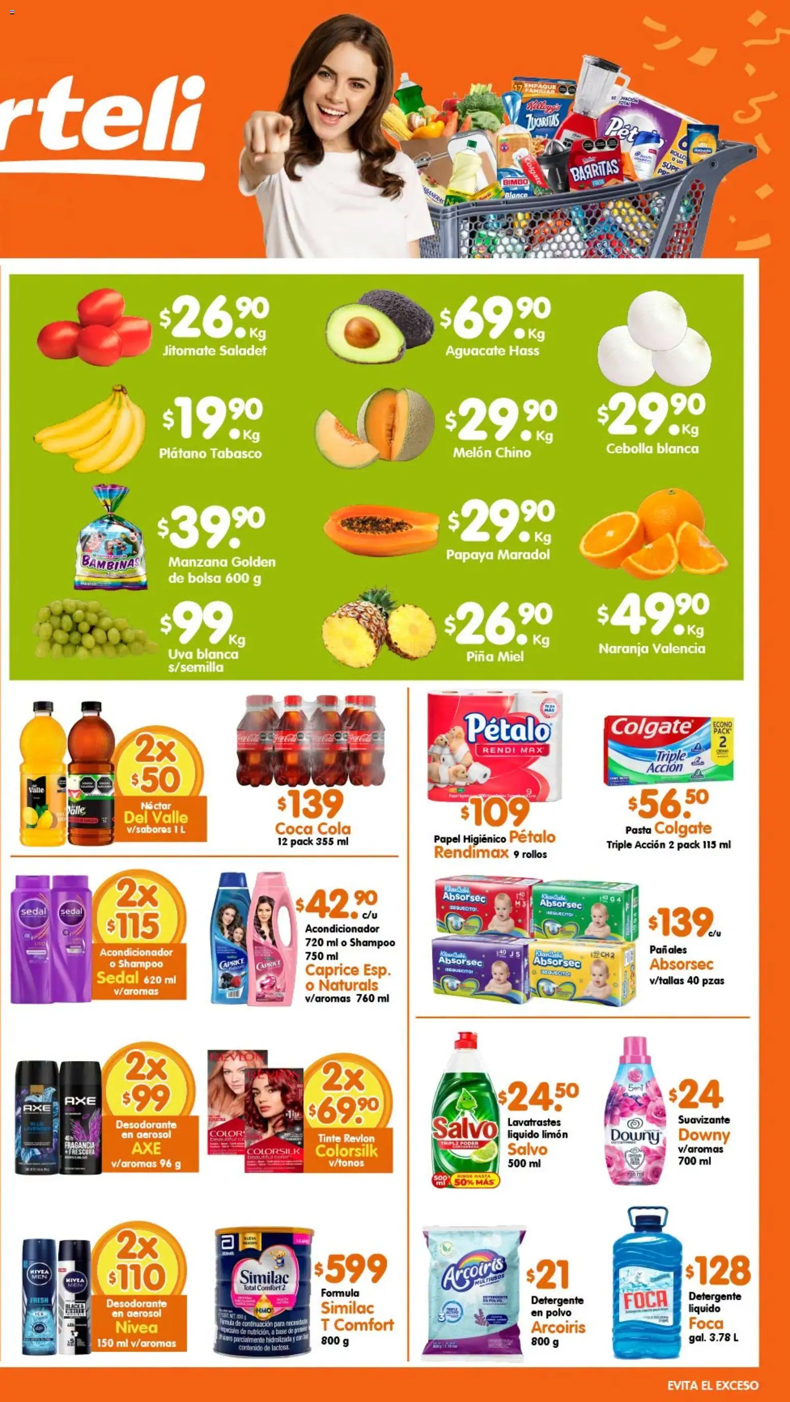 Nuevas ofertas de Arteli válidas en toda la República Mexicana desde el 13/07/2026. ¡Encuentra las mejores ofertas en Arteli folleto Express! | Página: 2 | Productos: Melón, Aguacate, Uva, Suavizante