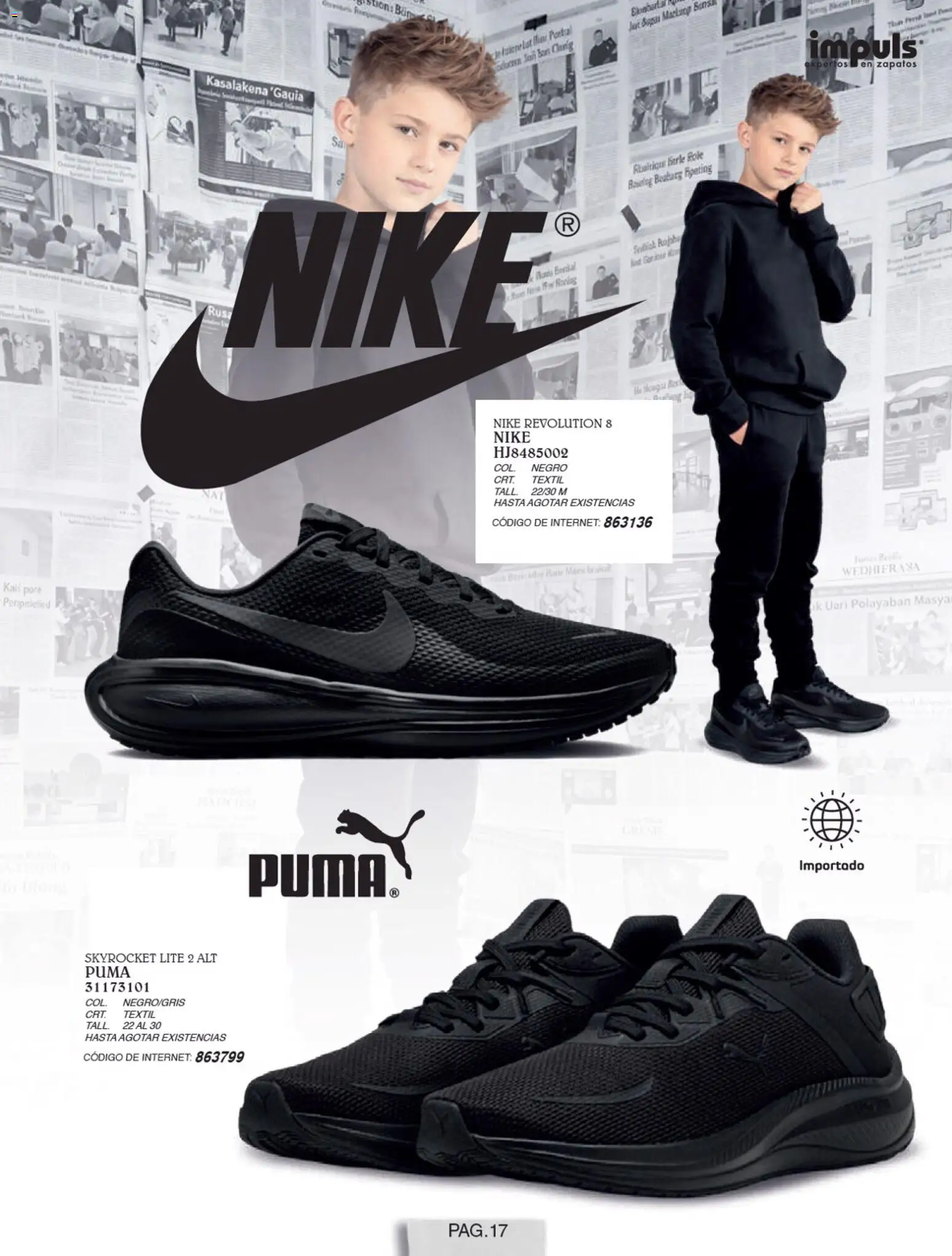 Nuevas ofertas de Impuls válidas en toda la República Mexicana desde el 01/07/2026. ¡Encuentra las mejores ofertas en Impuls catálogo Niño! | Página: 19 | Productos: Zapatos