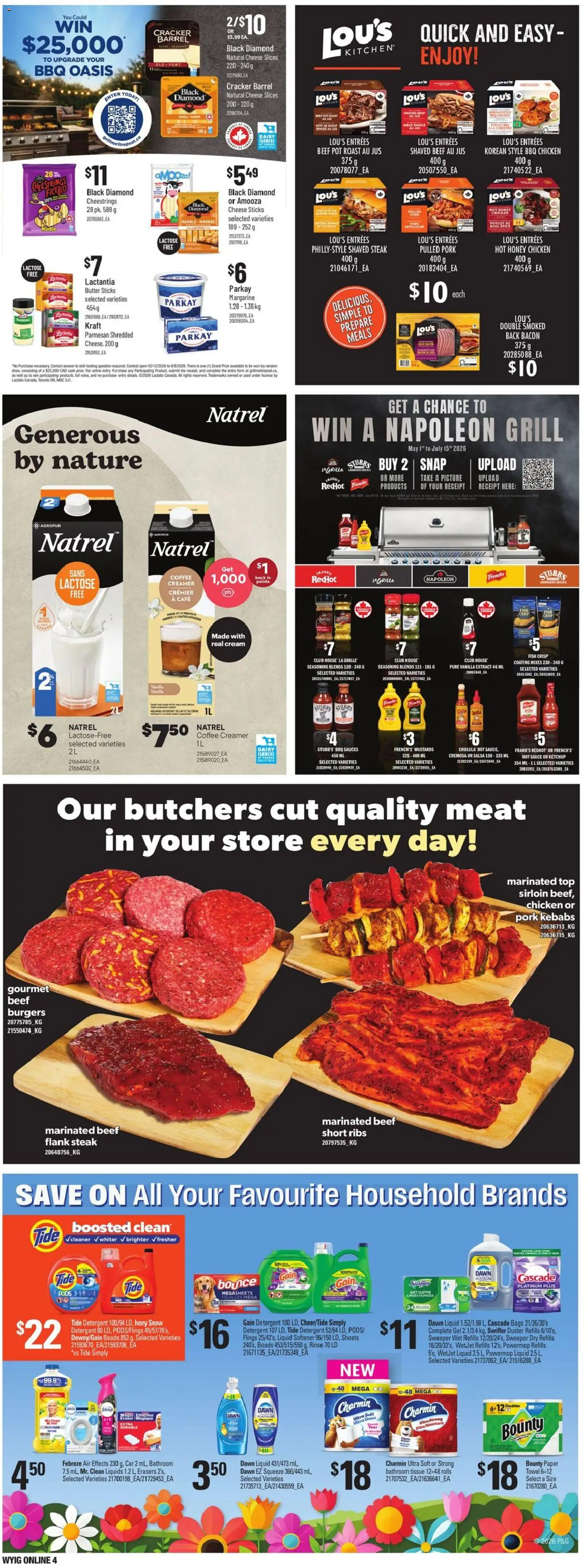 Loblaws flyer valid from 21.05.2026 | Page: 13 | Products: Ketchup, Cream, Grill, Detergent