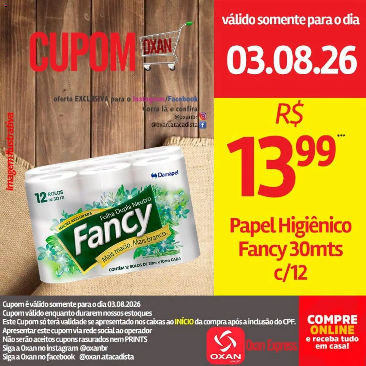 Oxan Atacadista Folheto - válido de 03/08/2026 | Página: 2 | Produtos: Papel higiênico