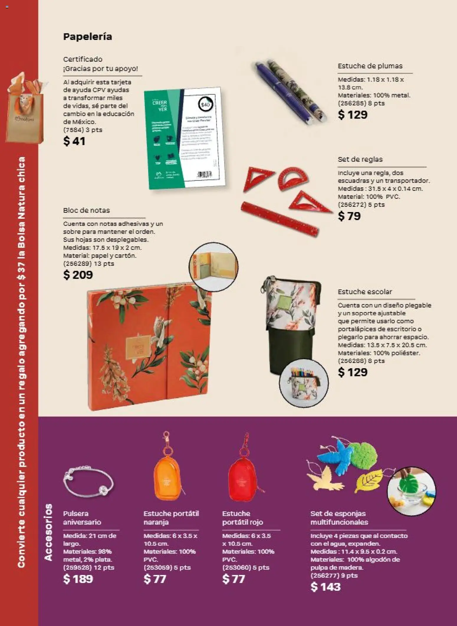 Nuevas ofertas de Natura válidas en toda la República Mexicana desde el 11/09/2026. ¡Encuentra las mejores ofertas en Natura campaña 14 2026! | Página: 165 | Productos: Estuche, Escritorio, Esponjas, Sobre