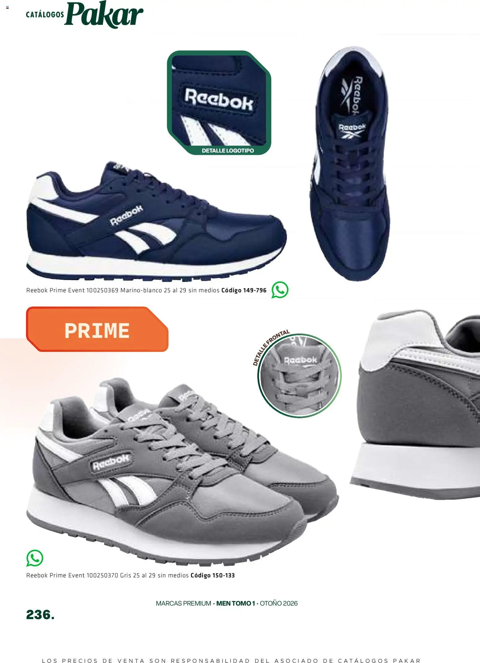 Nuevas ofertas de SC Pakar válidas en toda la República Mexicana desde el 28/08/2026. ¡Encuentra las mejores ofertas en SC Pakar catálogo Premium Men Tomo 1! | Página: 236