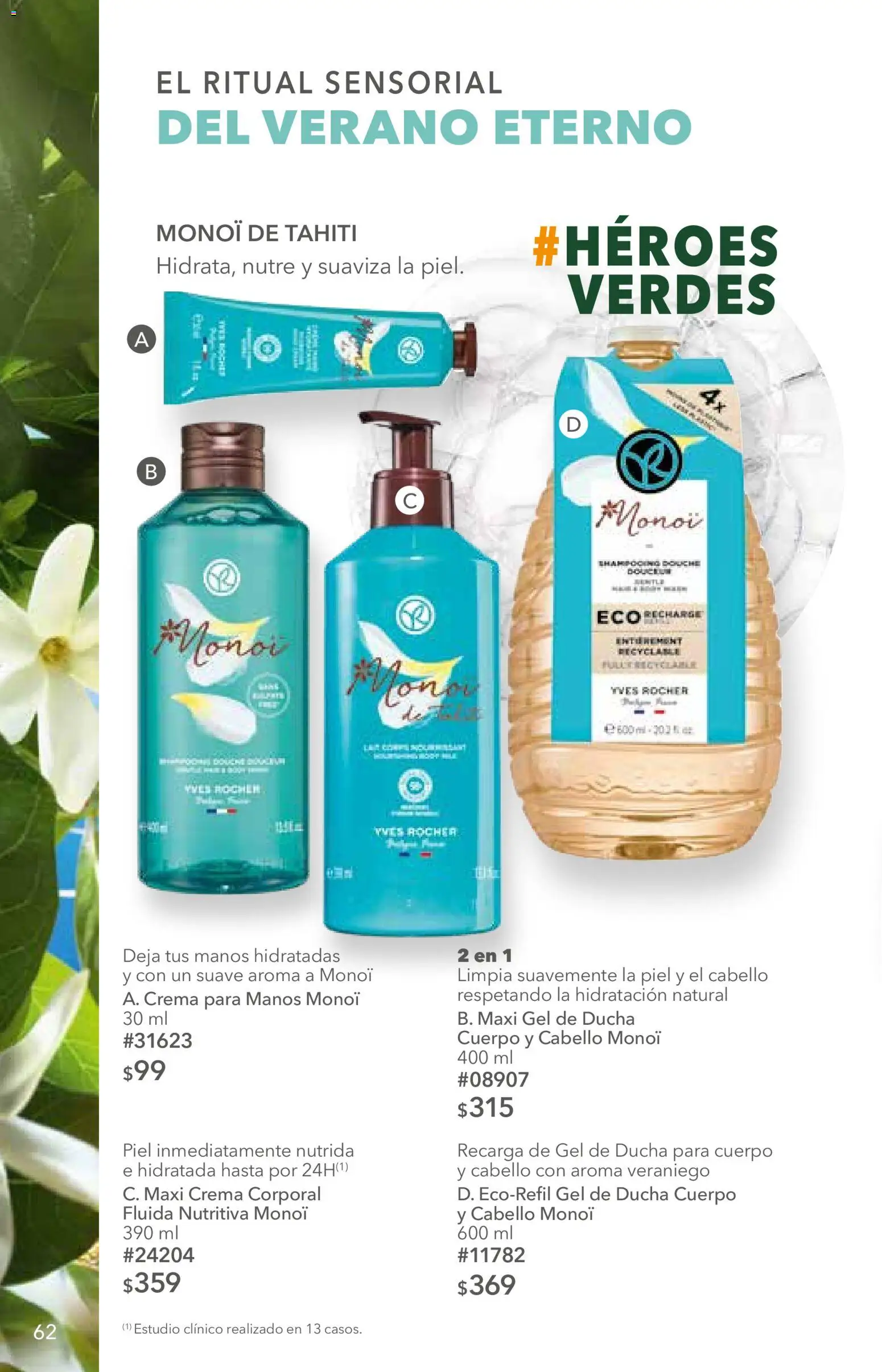 Nuevas ofertas de Yves Rocher válidas en toda la República Mexicana desde el 25/08/2026. ¡Encuentra las mejores ofertas en Yves Rocher campaña 12 2026! | Página: 62 | Productos: Crema, Crema corporal, Gel de ducha