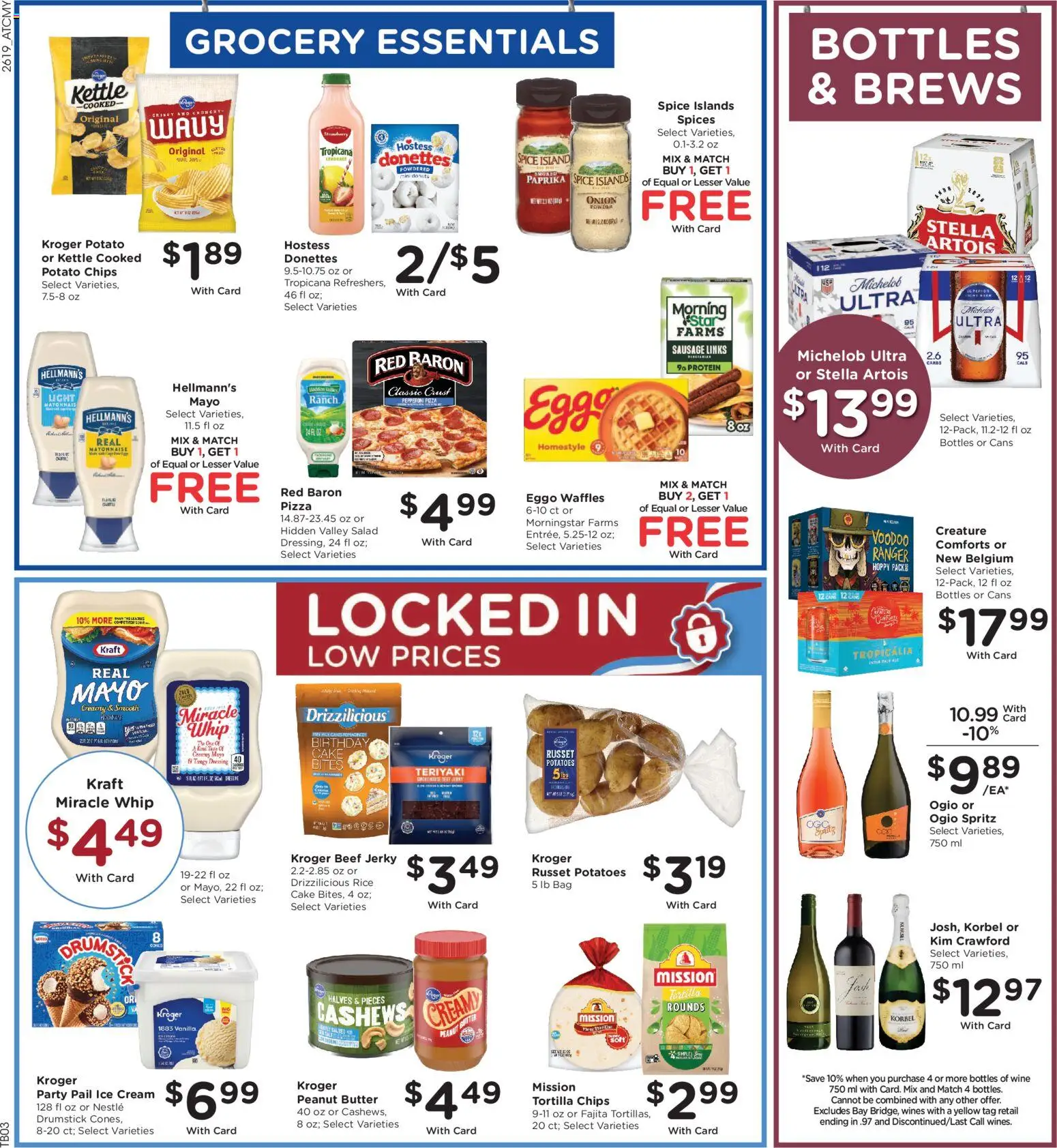 Kroger Weekly Ad - valid from 10.06.2026 | Page: 8 | Products: Powder, Pizza, Beef, Spices