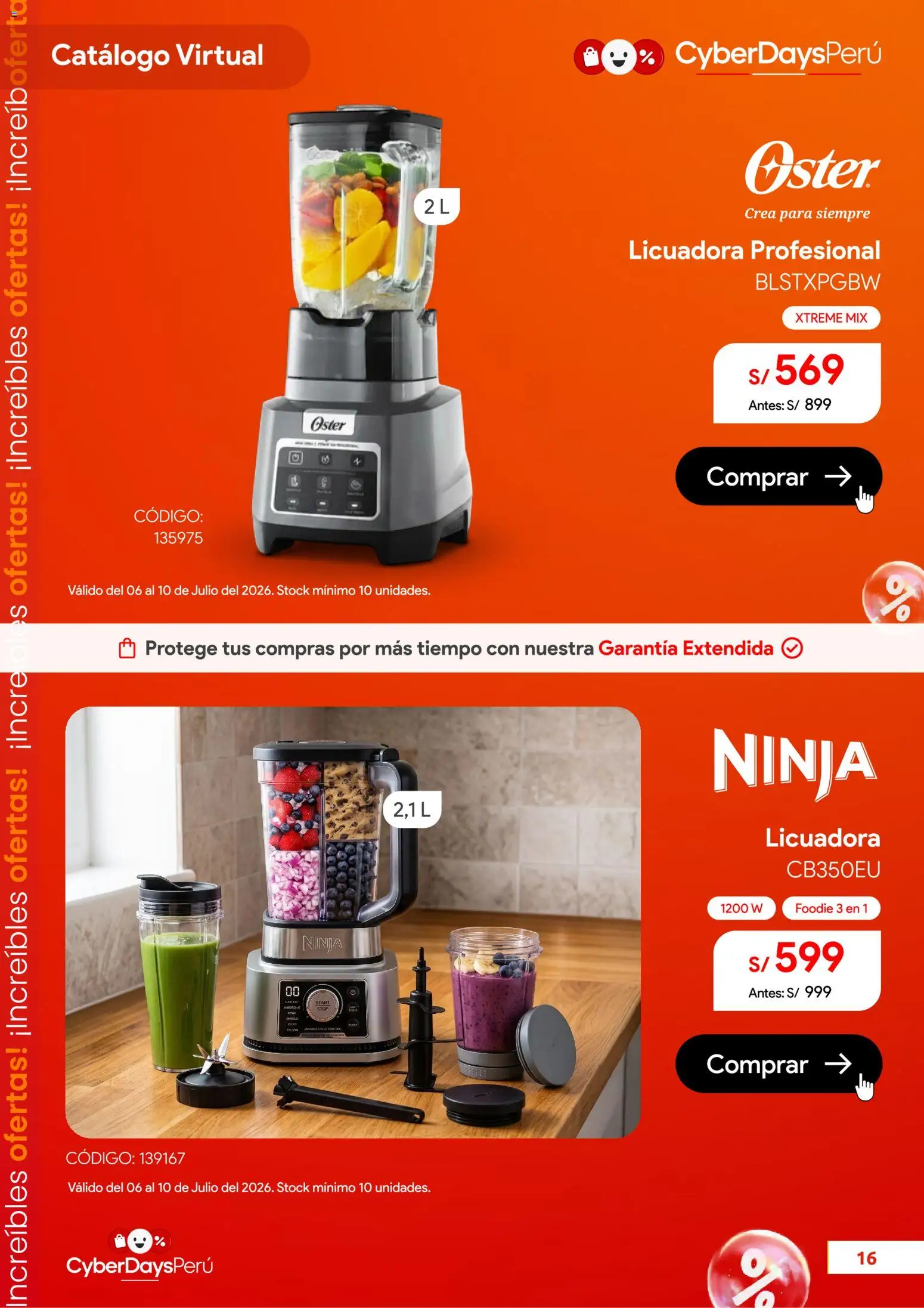 Catálogo Hiraoka válido desde 06/07/2026 | Página: 17 | Productos: Licuadora