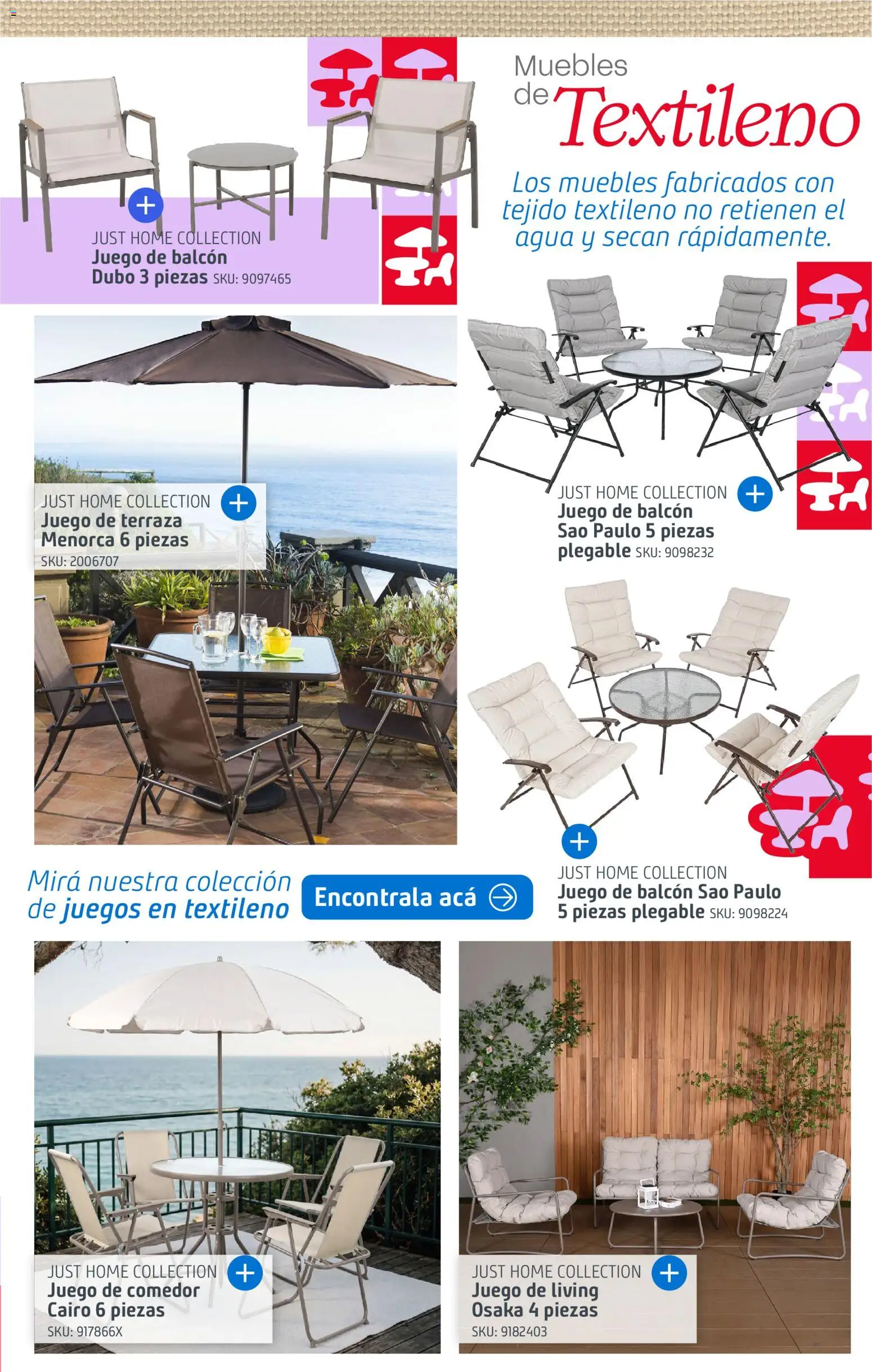 Sodimac - Catálogo Aire Libre │ válido desde el 14/09/2026 | Página: 13 | Productos: Juego de comedor, Living, Agua