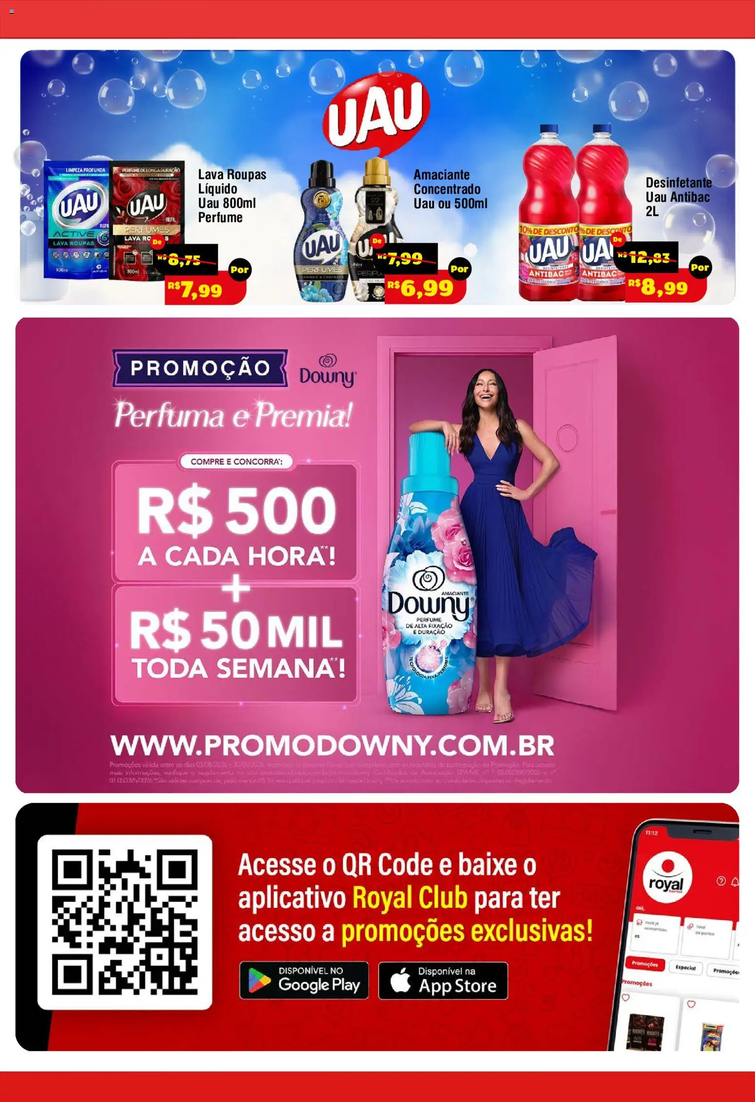 Royal Supermercados Folheto - válido de 10/08/2026 | Página: 14 | Produtos: Perfume, Roupas, Amaciante, Desinfetante