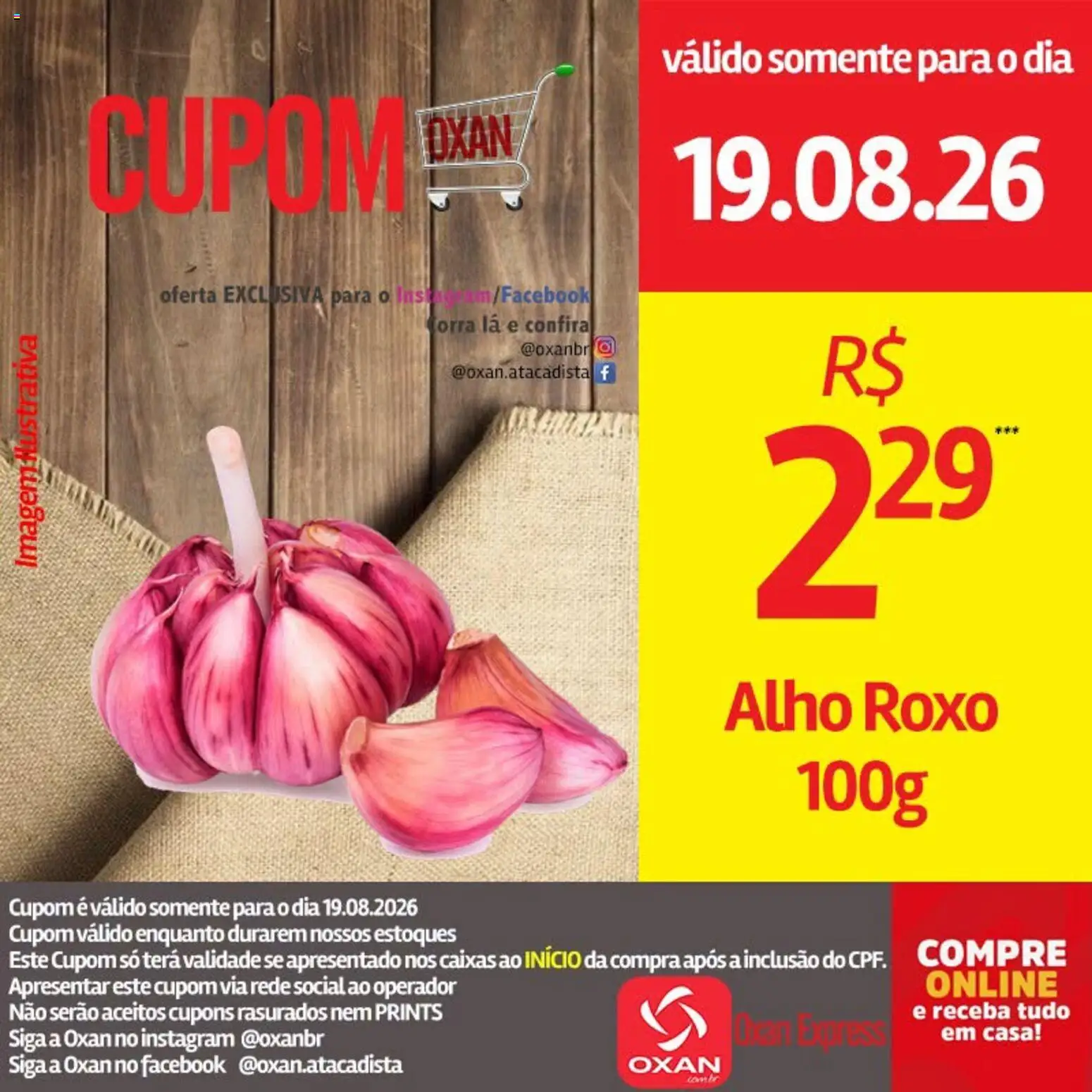 Oxan Atacadista Folheto - válido de 19/08/2026 | Página: 23 | Produtos: Alho