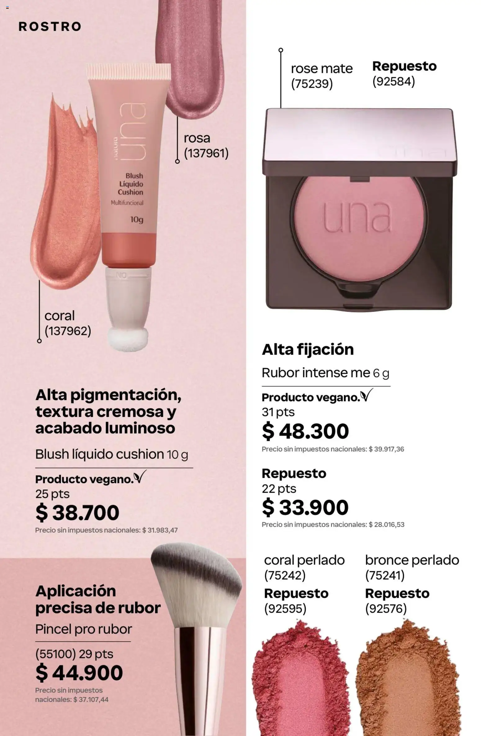 Catálogo Natura Ciclo 10 │ válido desde el 30/06/2026 | Página: 135 | Productos: Mate, Rubor, Pincel