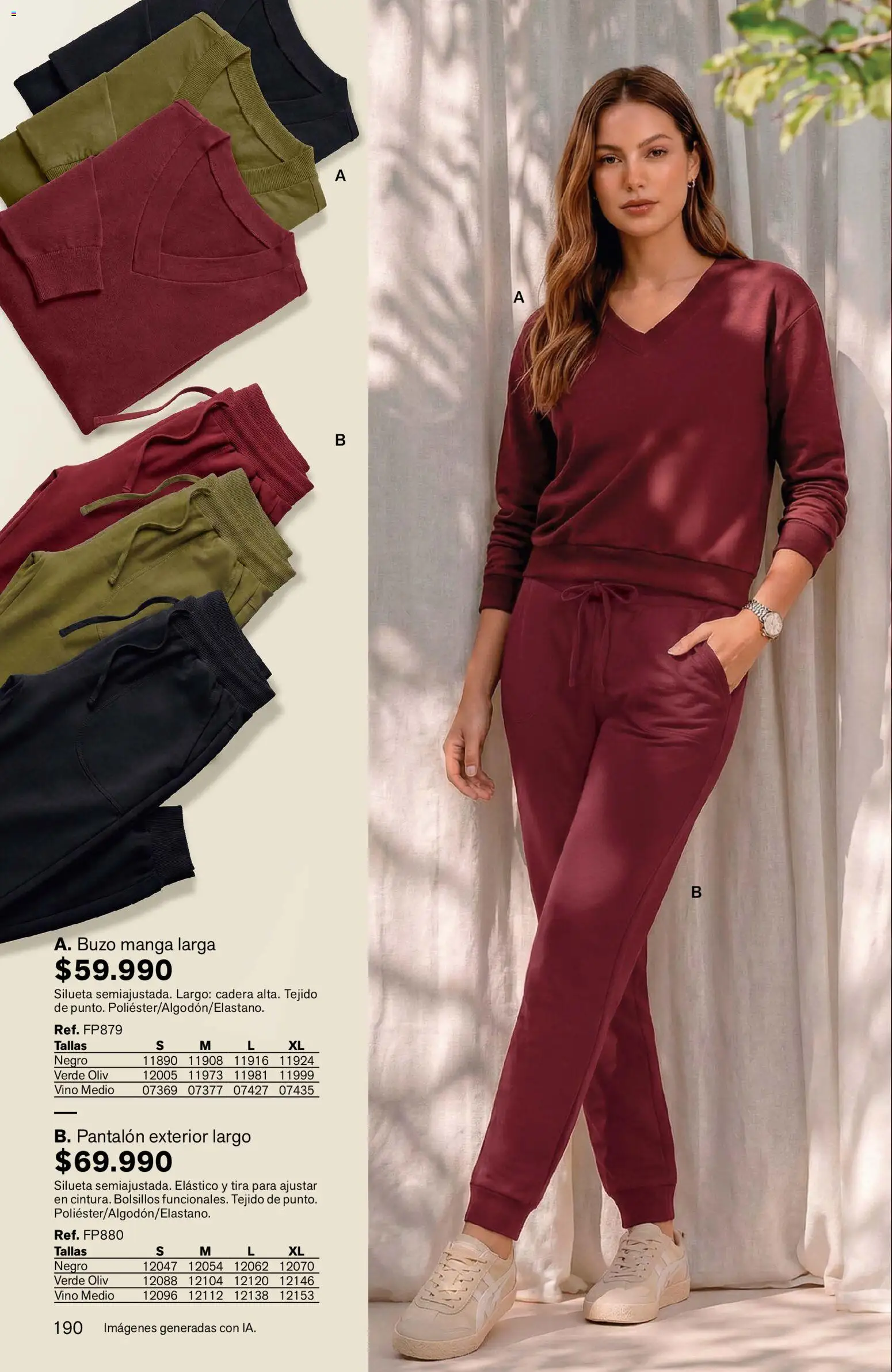 Leonisa revista - valida desde el 11/09/2026 | Página: 190 | Productos: Bolsillos, Buzo, Vino