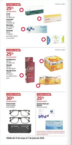 Vista previa de Costco catálogo Descuentos exclusivos, nuevo folleto de la tienda, válido en México a partir del 11.05.2026 | Página: 36 | Productos: Lentes