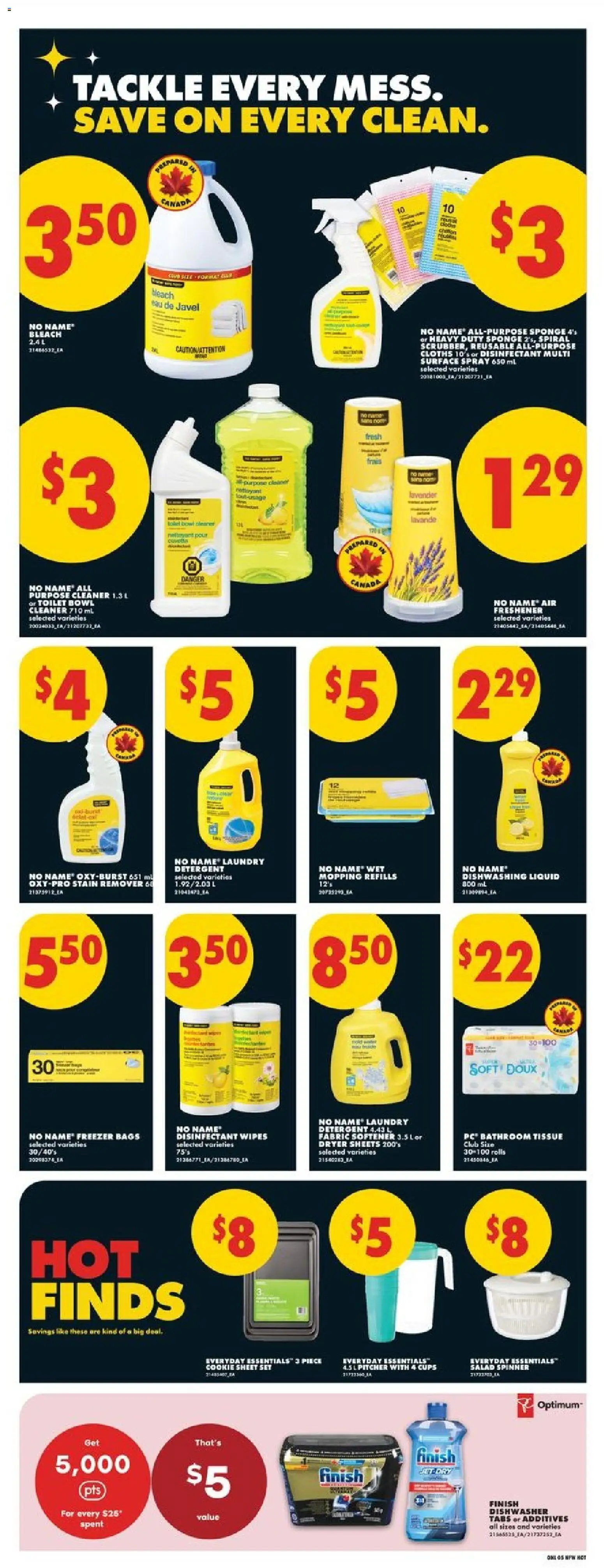 No Frills flyer valid from Oct 1, 2026 | Page: 10 | Products: Salad, Freezer, Dishwasher, Detergent