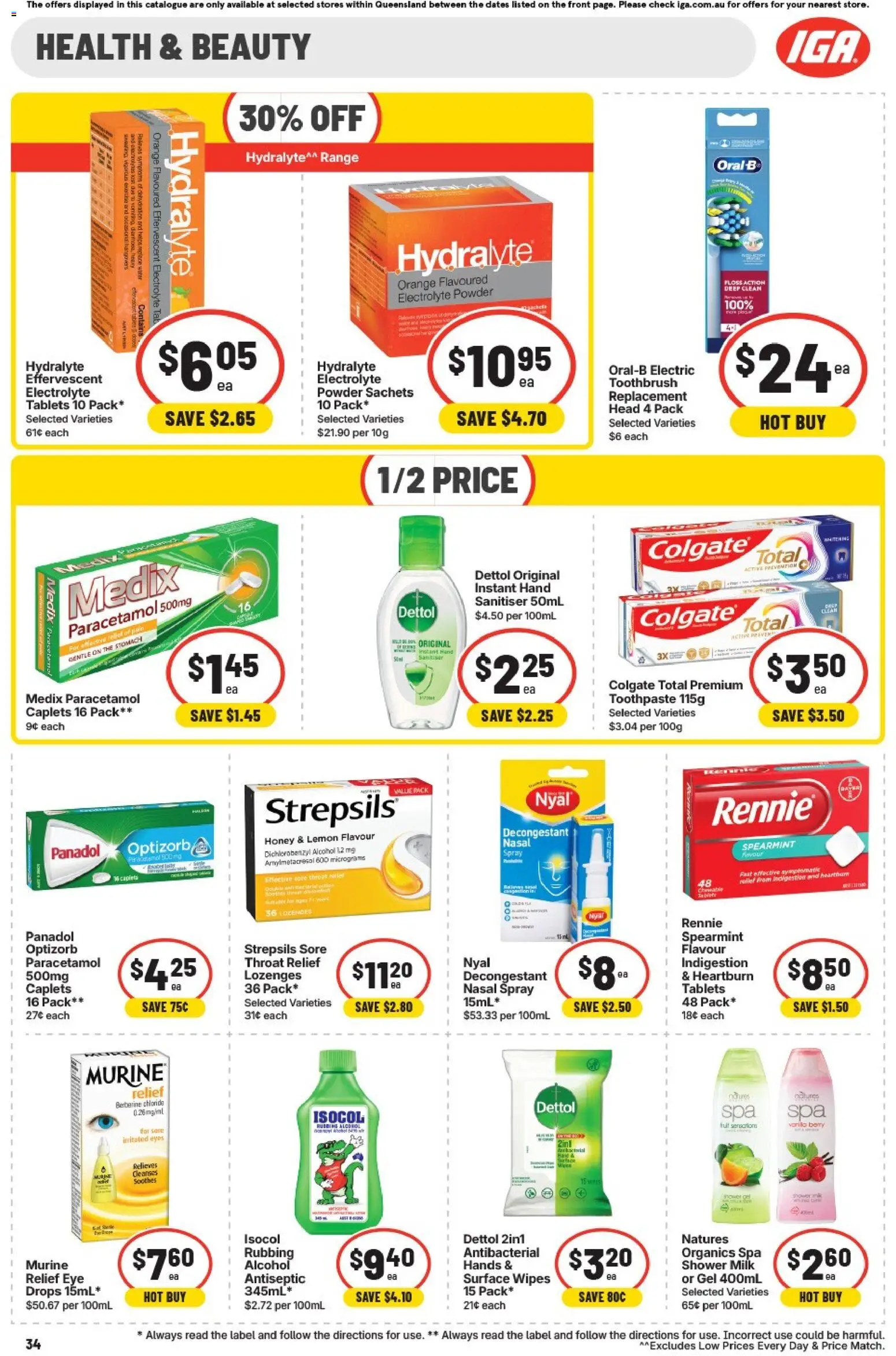 IGA catalogue - valid from 02/08/2026 | Page: 37 | Products: Alcohol, Toothpaste, Toothbrush, Nasal spray