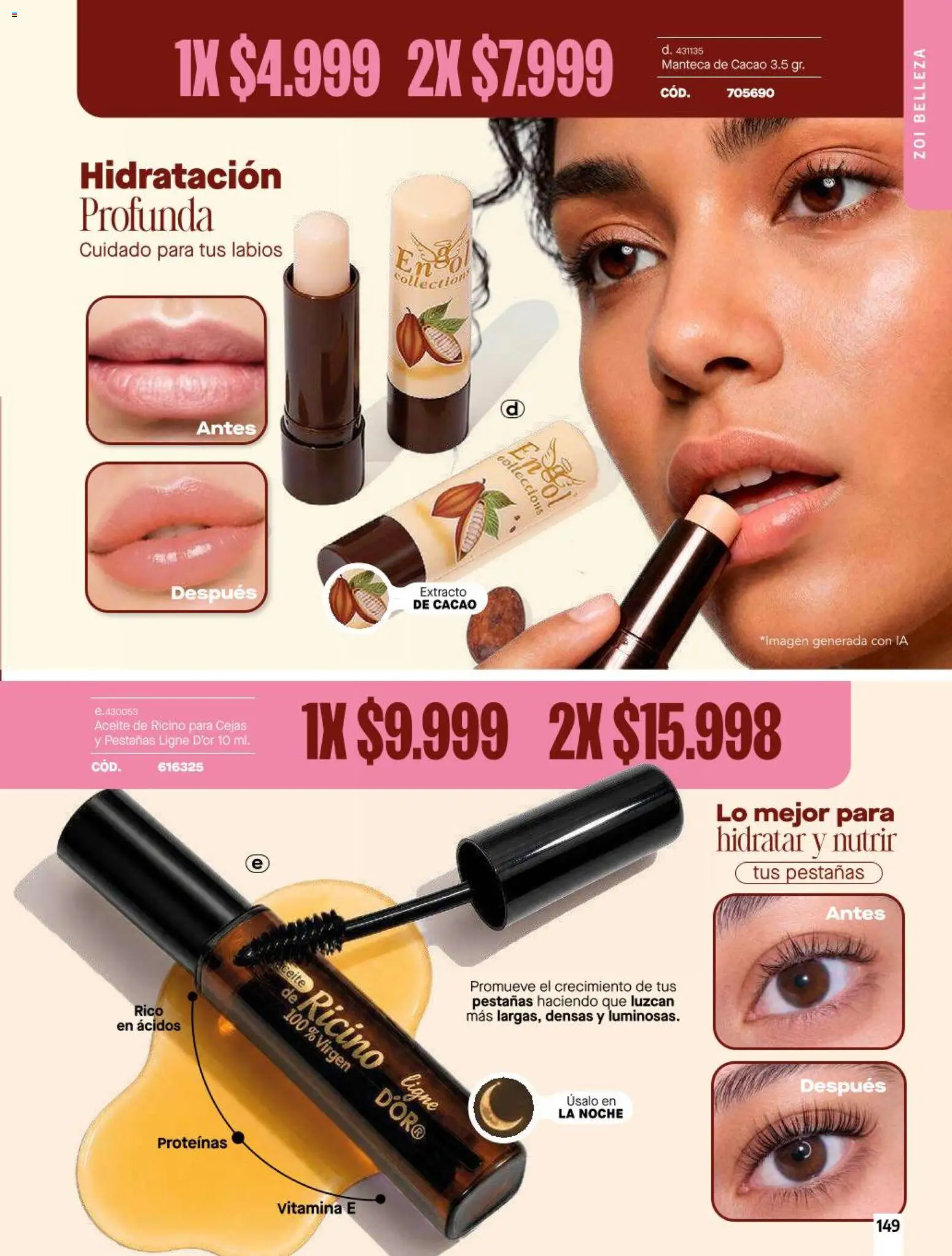 Carmel revista - valida desde el 11/08/2026 | Página: 149 | Productos: Manteca de cacao, Manteca, Aceite, Cacao