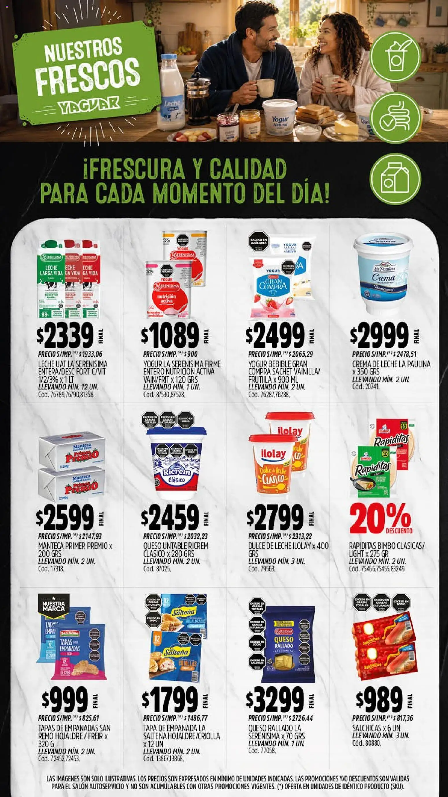 Yaguar - Oferta Semanal General Roca │ válido desde el 07/09/2026 | Página: 10 | Productos: Dulce de leche, Leche, Queso, Yogur