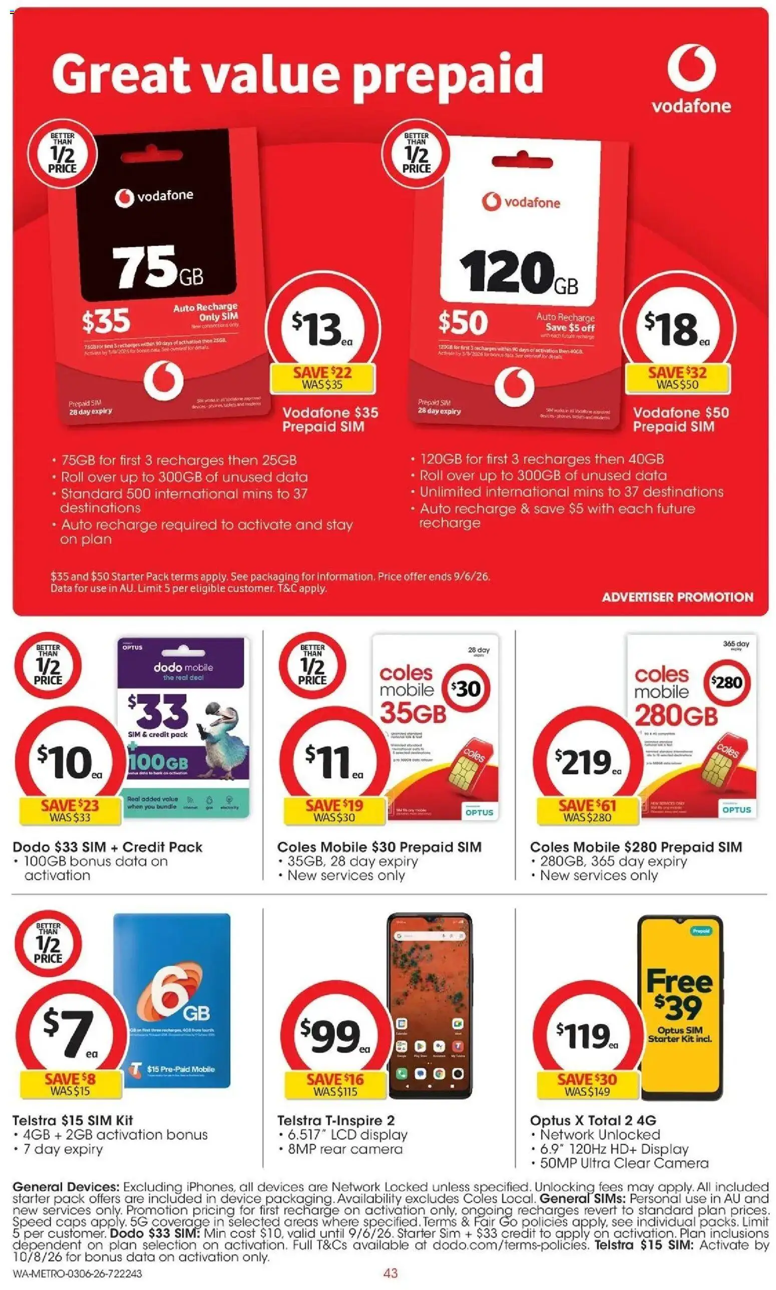 Coles catalogue - valid from 03.06.2026 | Page: 43