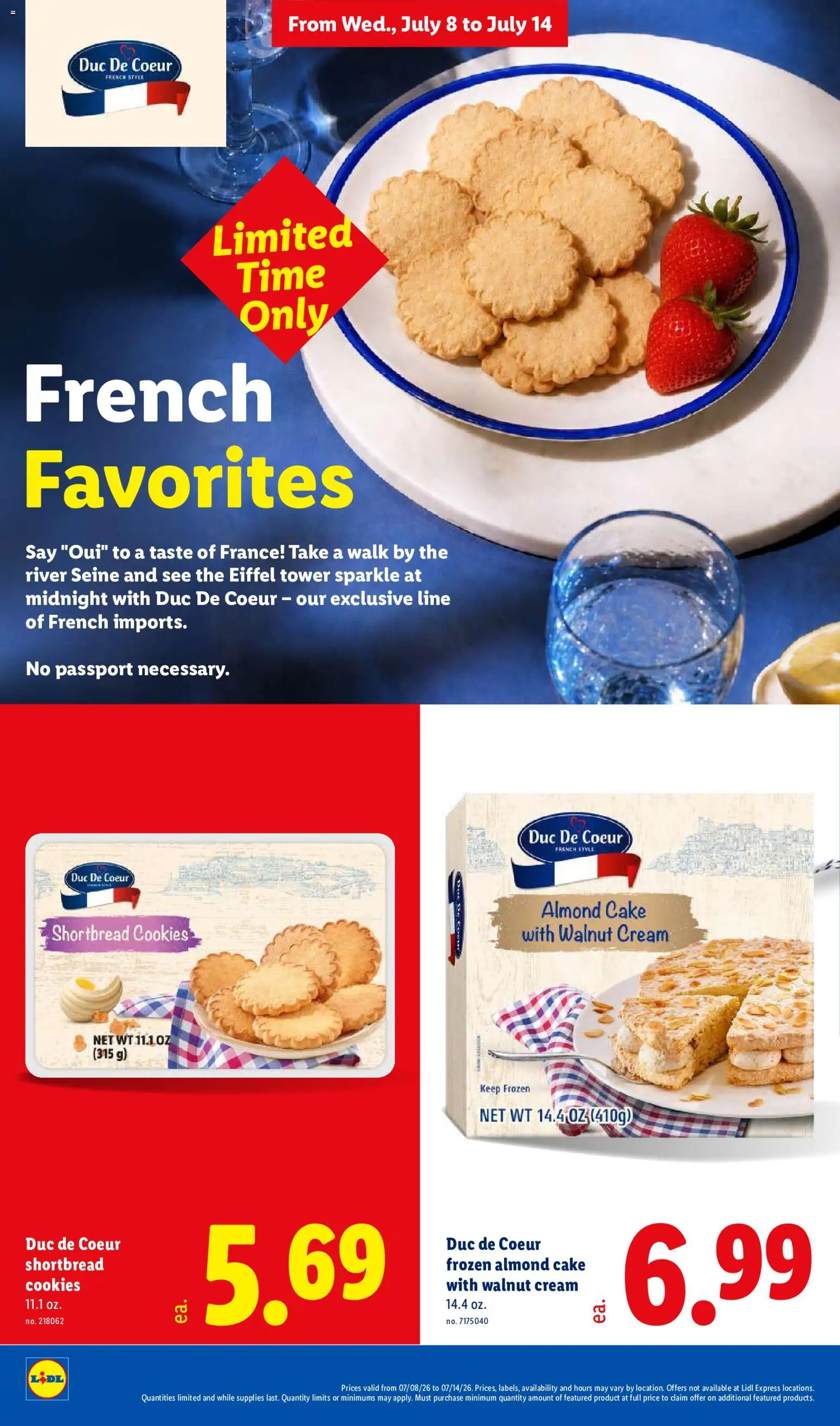 Lidl Weekly Ad - valid from 07/08/2026 | Page: 4 | Products: Cream, Cookies, Cake