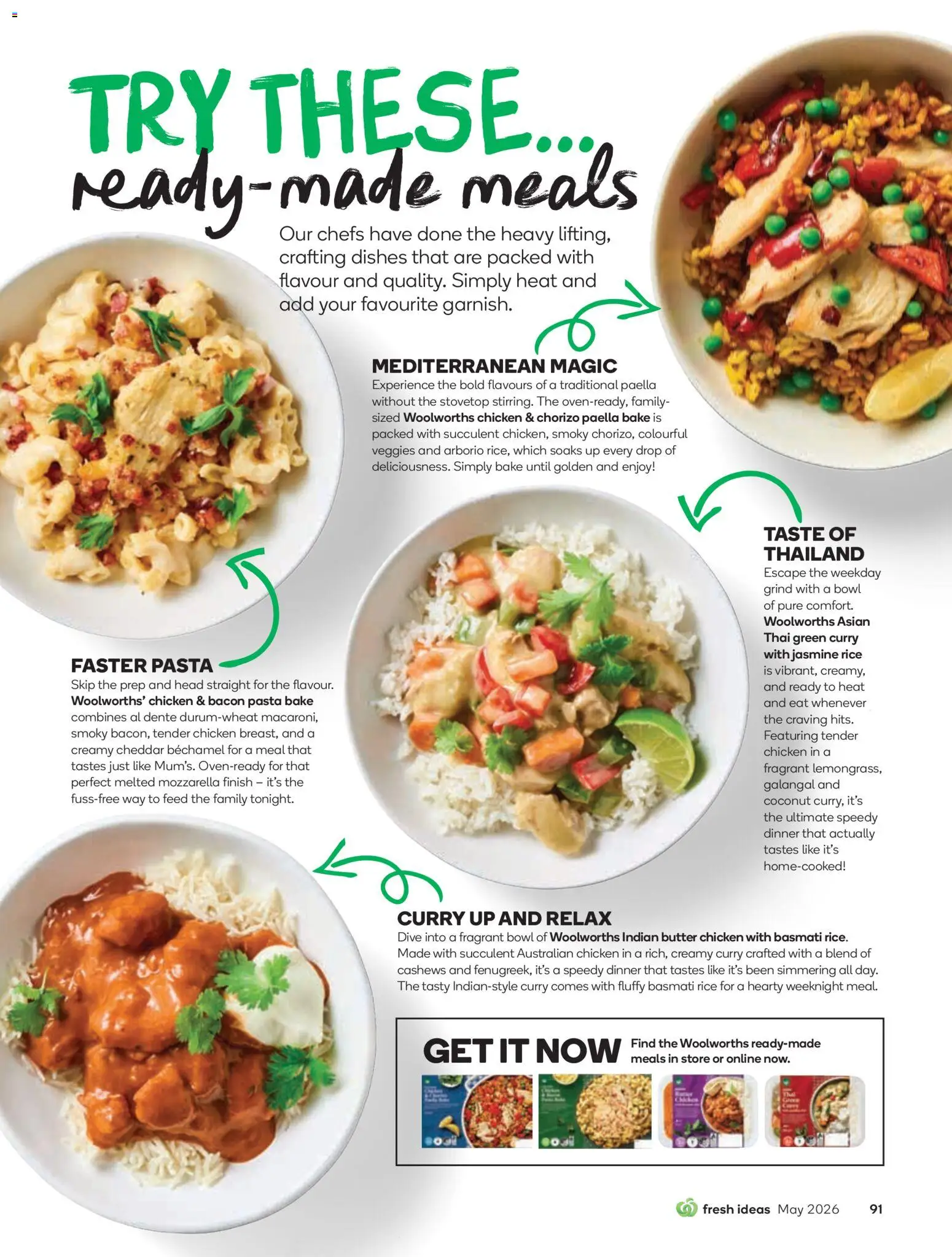 Woolworths catalogue - valid from 01.05.2026 | Page: 91 | Products: Bacon, Butter, Chicken, Pasta