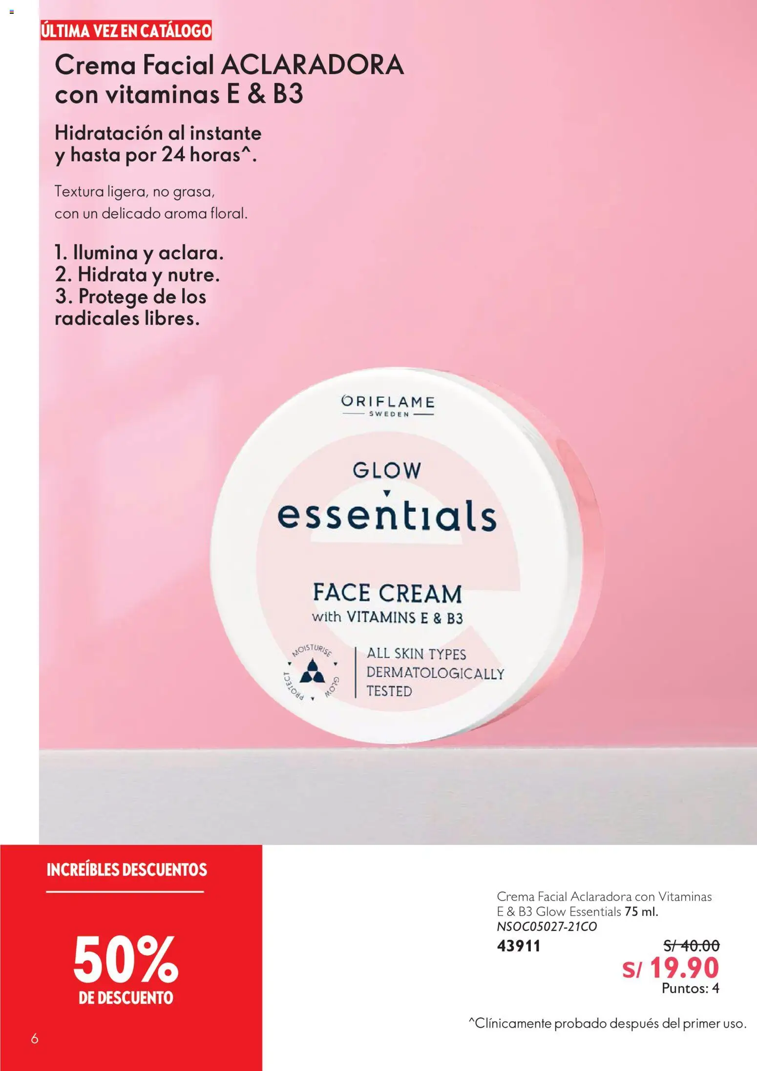 Catálogo Oriflame válido desde 01/08/2026 | Página: 6 | Productos: Crema