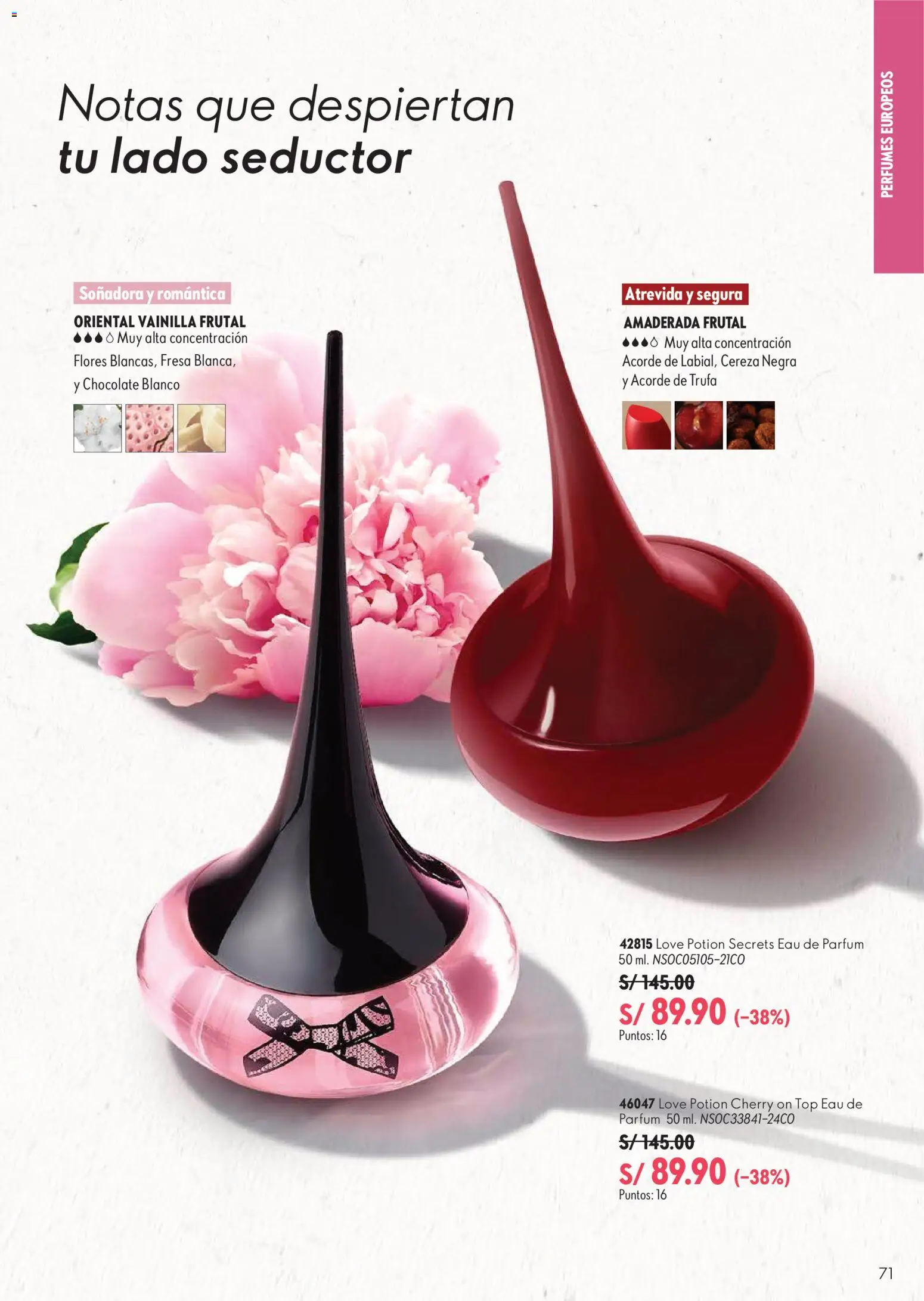 Catálogo Oriflame válido desde 12/09/2026 | Página: 71 | Productos: Perfumes, Vainilla, Chocolate, Chocolate blanco