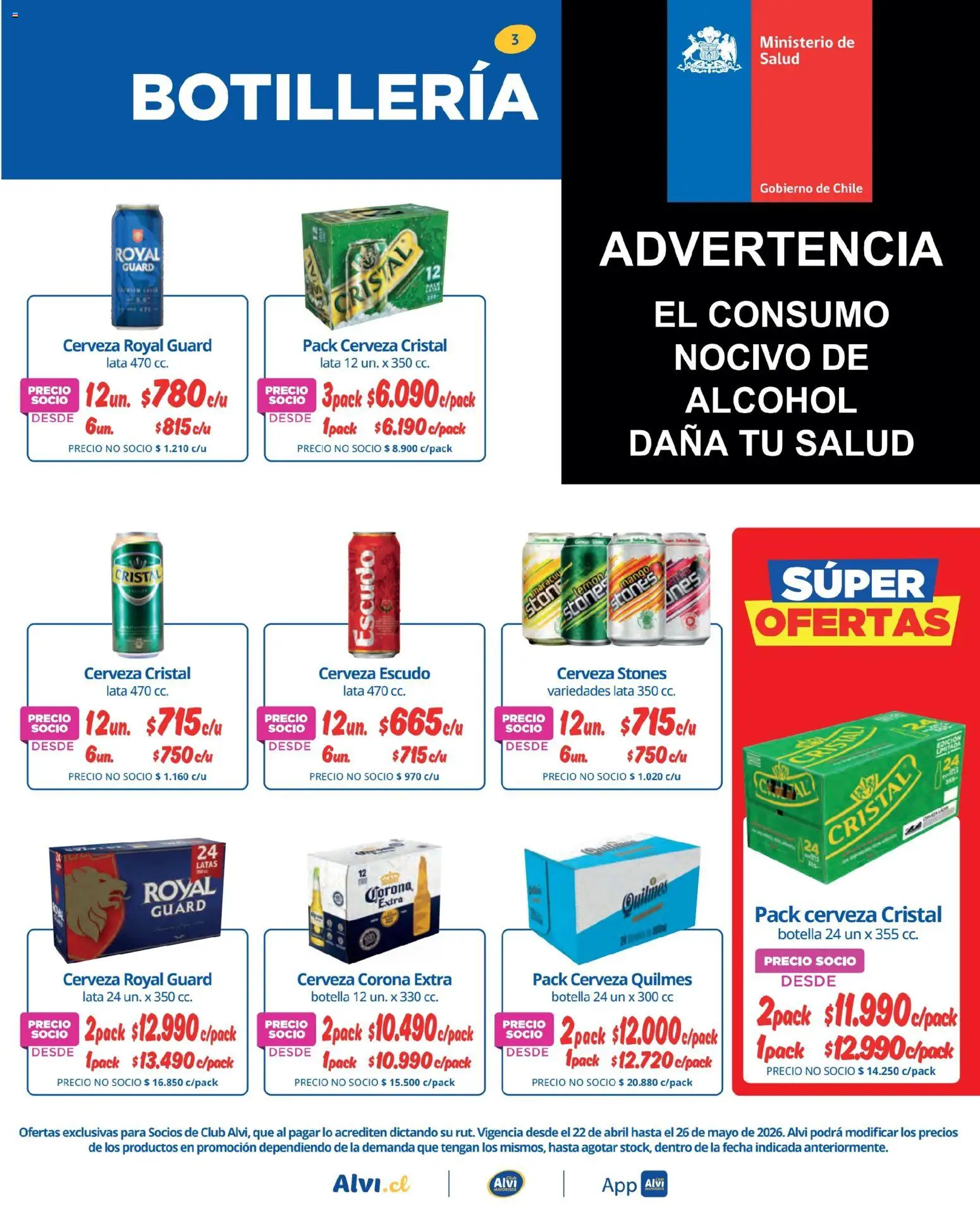 Alvi Ofertas  │ válido desde el 22.04.2026 | Página: 3 | Productos: Mango, Botella, Cerveza
