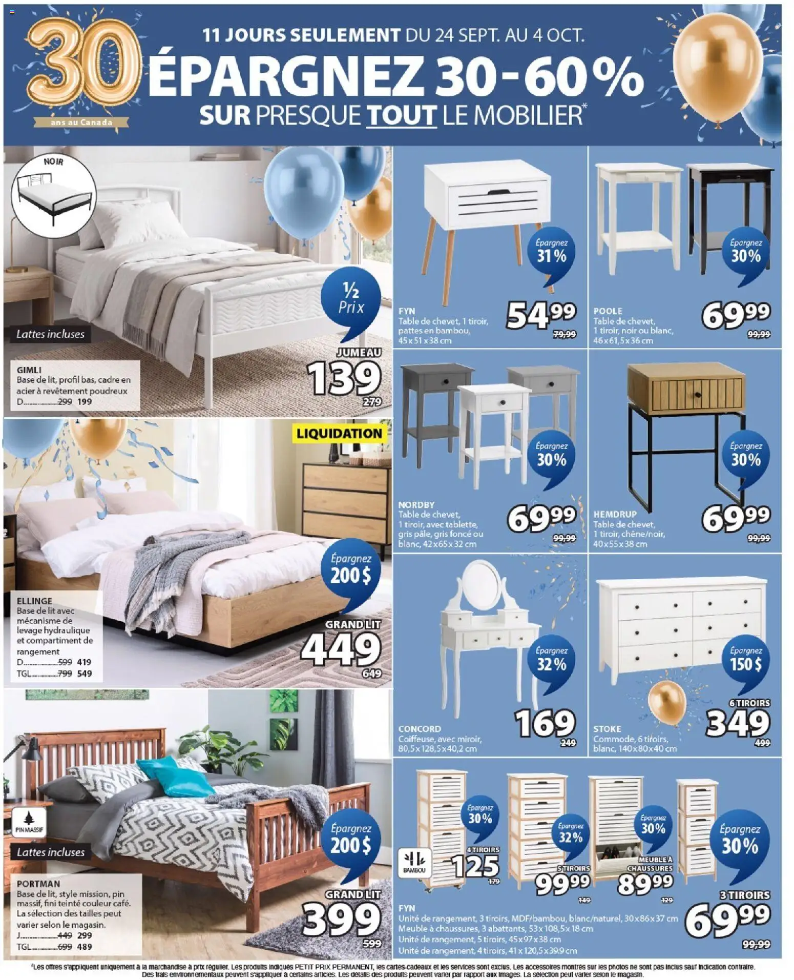 JYSK flyer valid from Sep 24, 2026 | Page: 7 | Products: Table