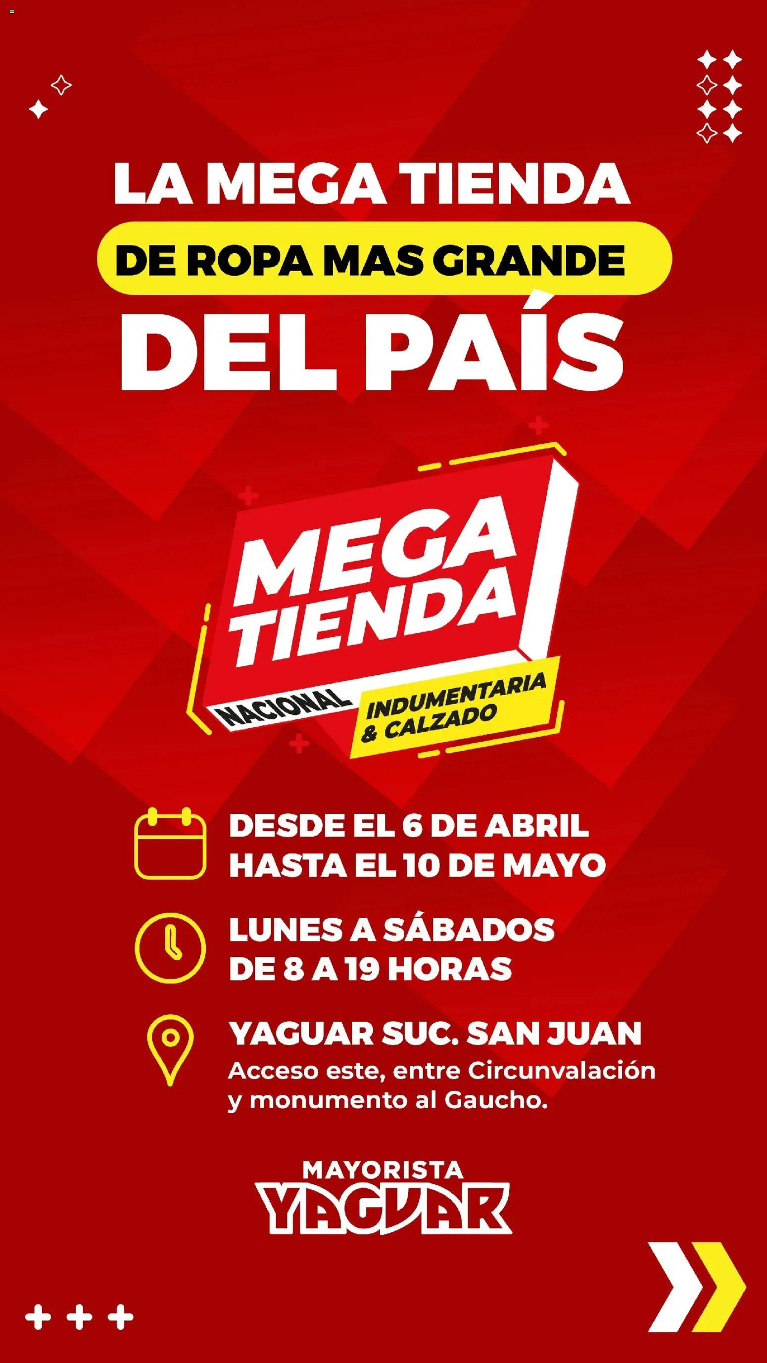 Yaguar - MegaTienda San Juan │ válido desde el 06.04.2026 | Página: 1 | Productos: Ropa