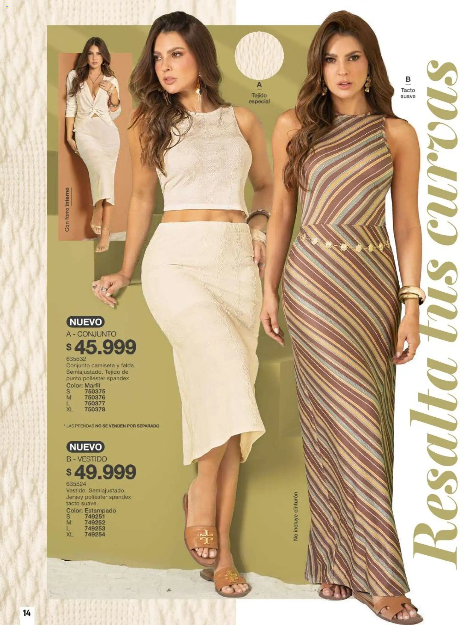 Carmel revista - valida desde el 11/08/2026 | Página: 14 | Productos: Cinturón, Camiseta, Vestido, Conjunto