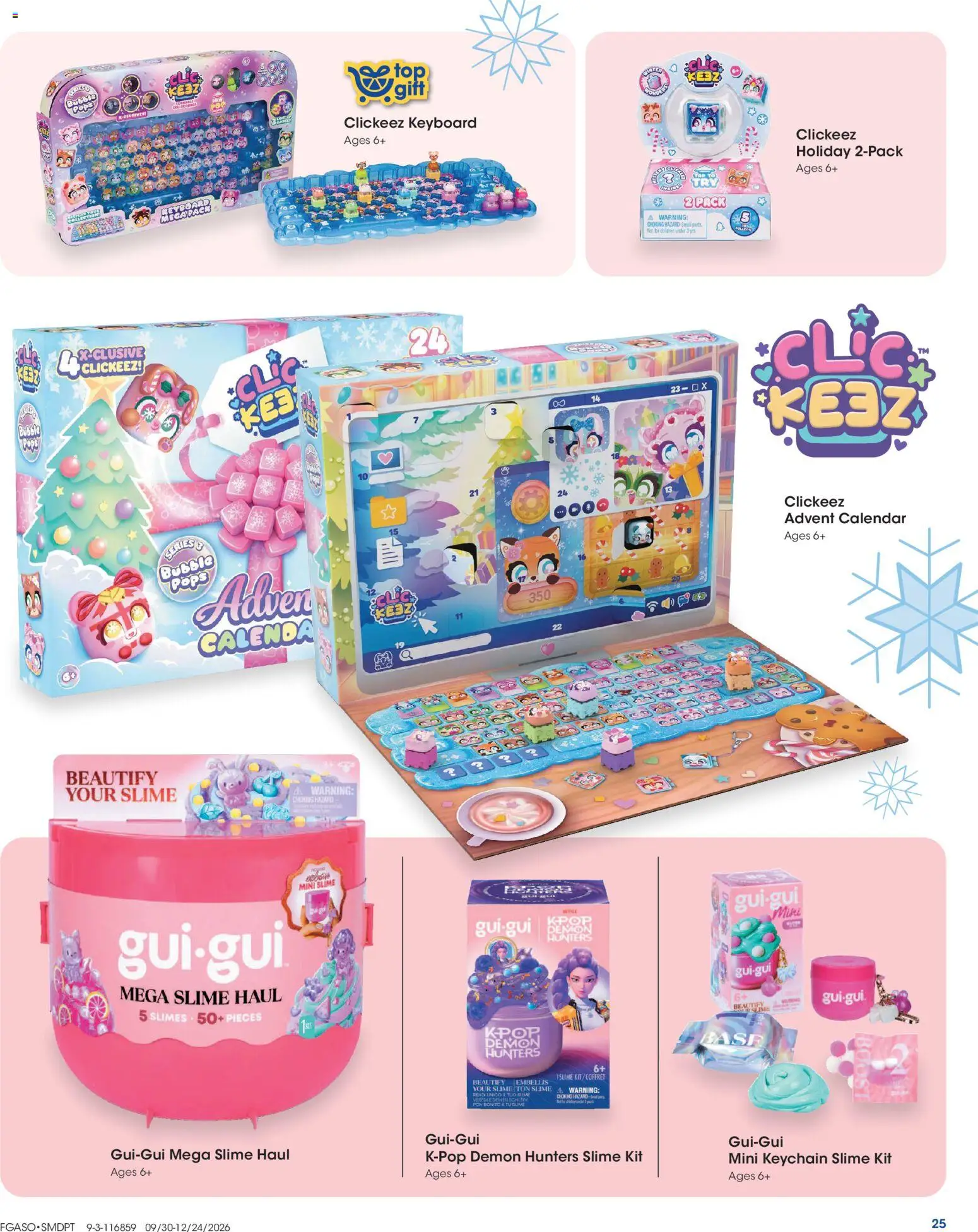 Fred Meyer Extra Ad - valid from 09/30/2026 | Page: 25 | Products: Advent calendar, Keyboard