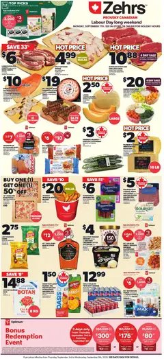 Preview of Zehrs weekly flyer / circulaire from shop Zehrs valid from Sep 3, 2026