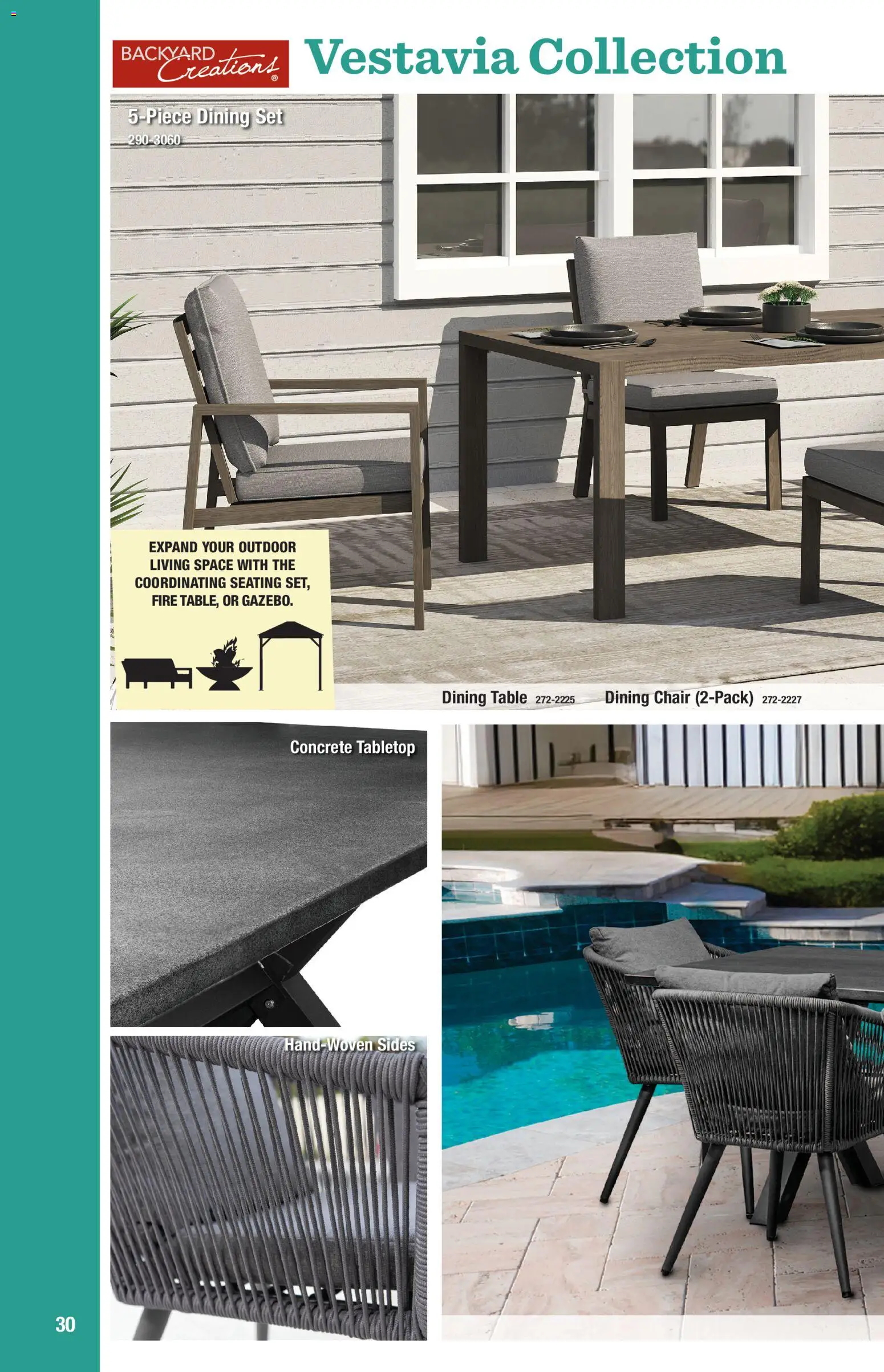 Menards Outdoor Living Catalogue - valid from 02/04/2026 | Page: 30 | Products: Table, Chair, Dining set, Dining chair