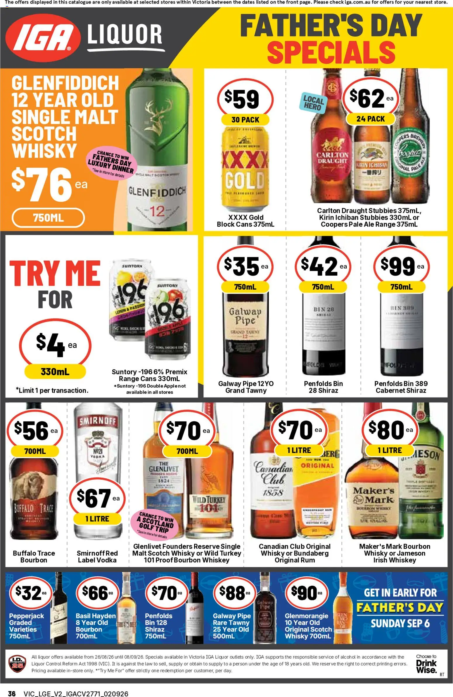 Ritchies catalogue - valid from 02/09/2026 | Page: 36 | Products: Scotch whisky, Bourbon, Whiskey, Scotch