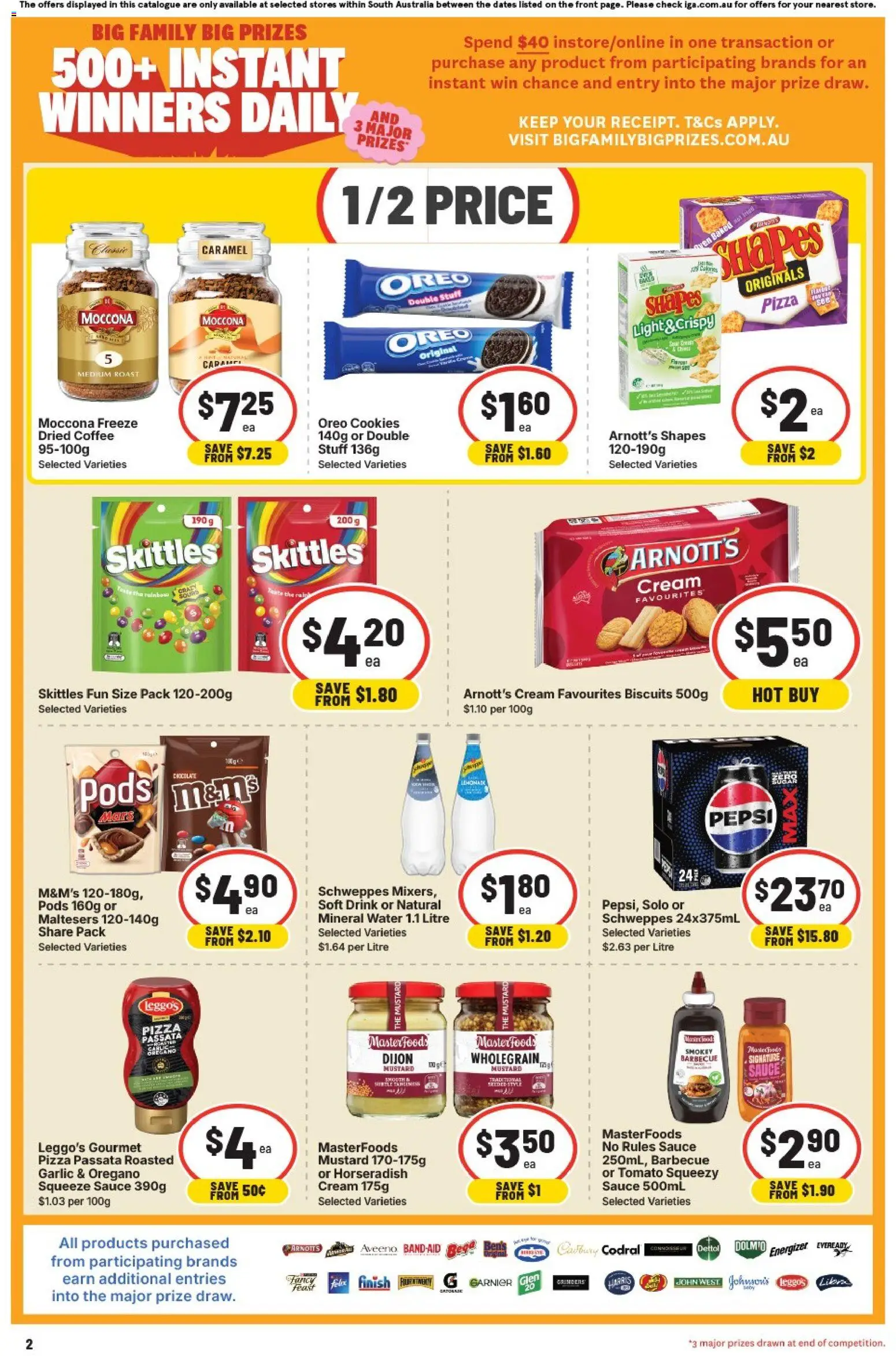 IGA catalogue - valid from 01/07/2026 | Page: 2 | Products: Pizza, Oregano, Biscuits, Oven